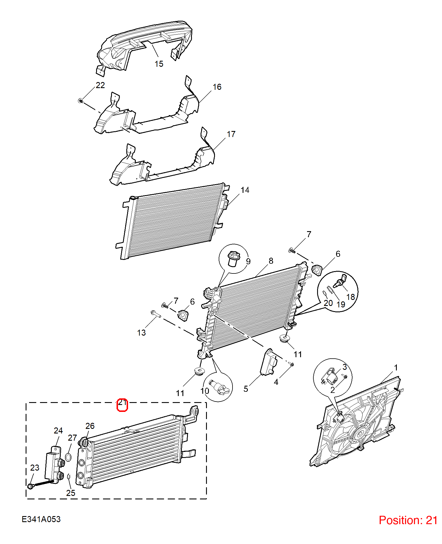 MG Transmission Oil Cooler OEM 10563889 FOR MG 10563889-MG_OEM