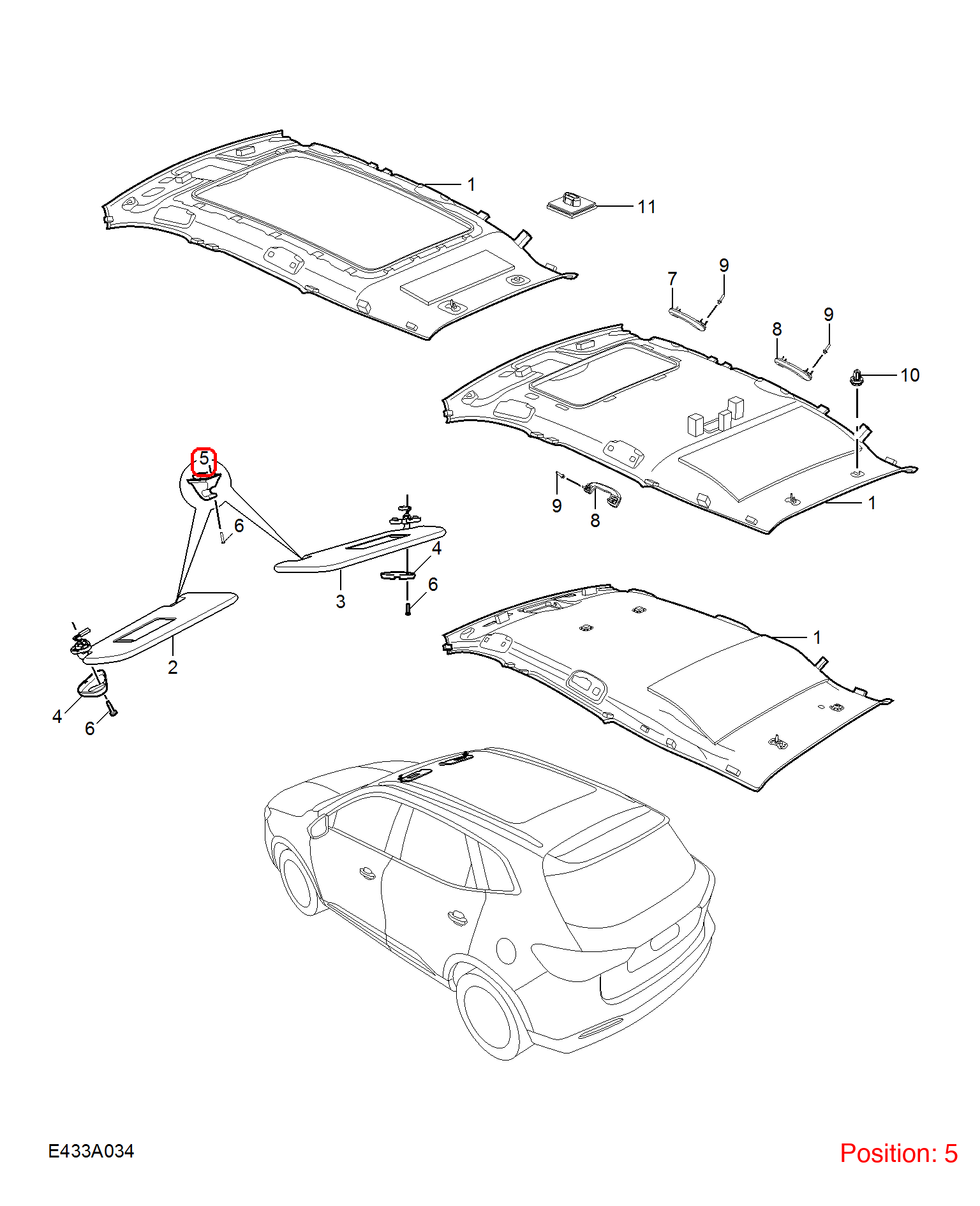 MG Sun visor clip OEM 10566450PMC FOR MG 10566450PMC-MG_OEM