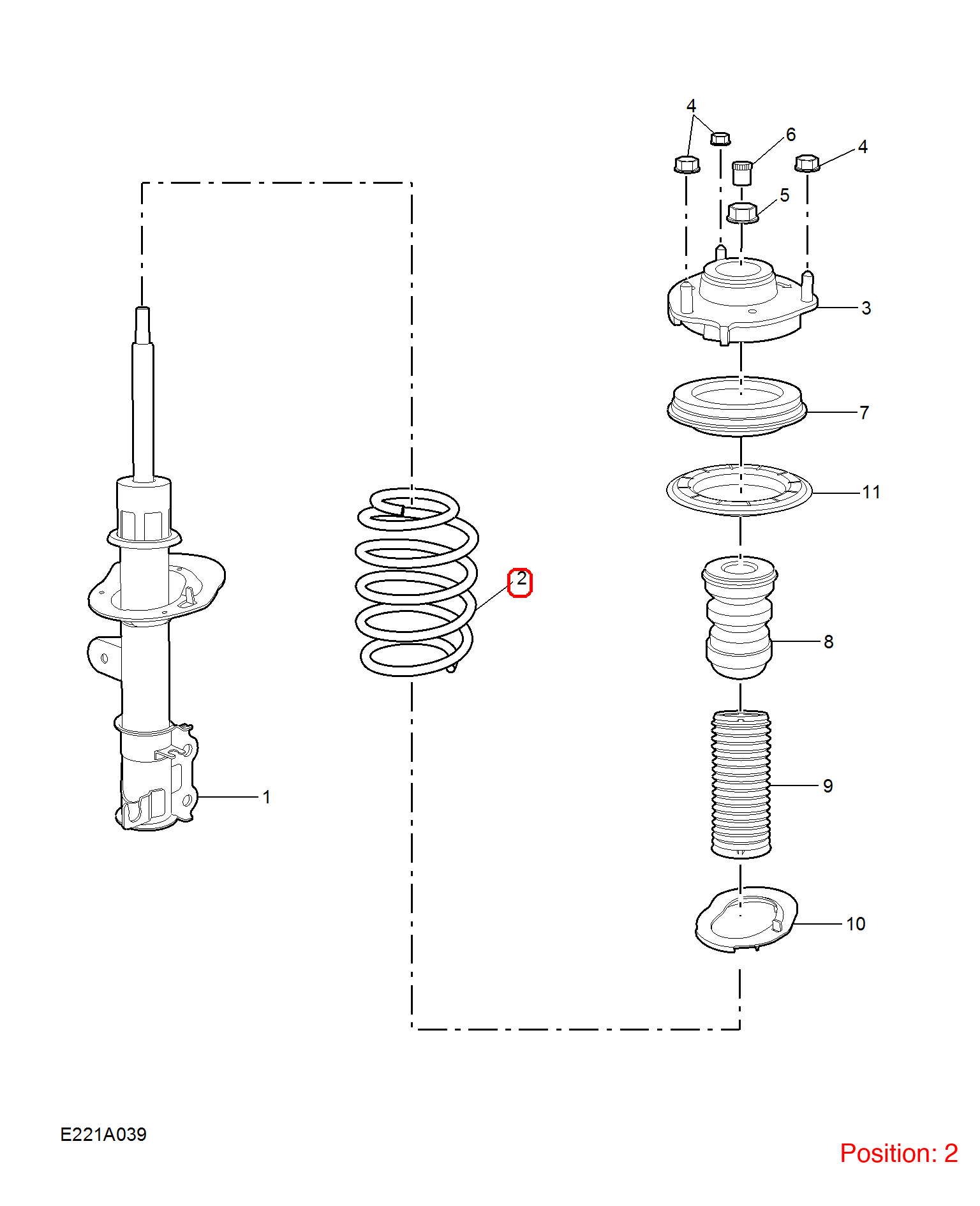 MG Shock absorber spring OEM 10573452 FOR MG 10573452-MG_OEM