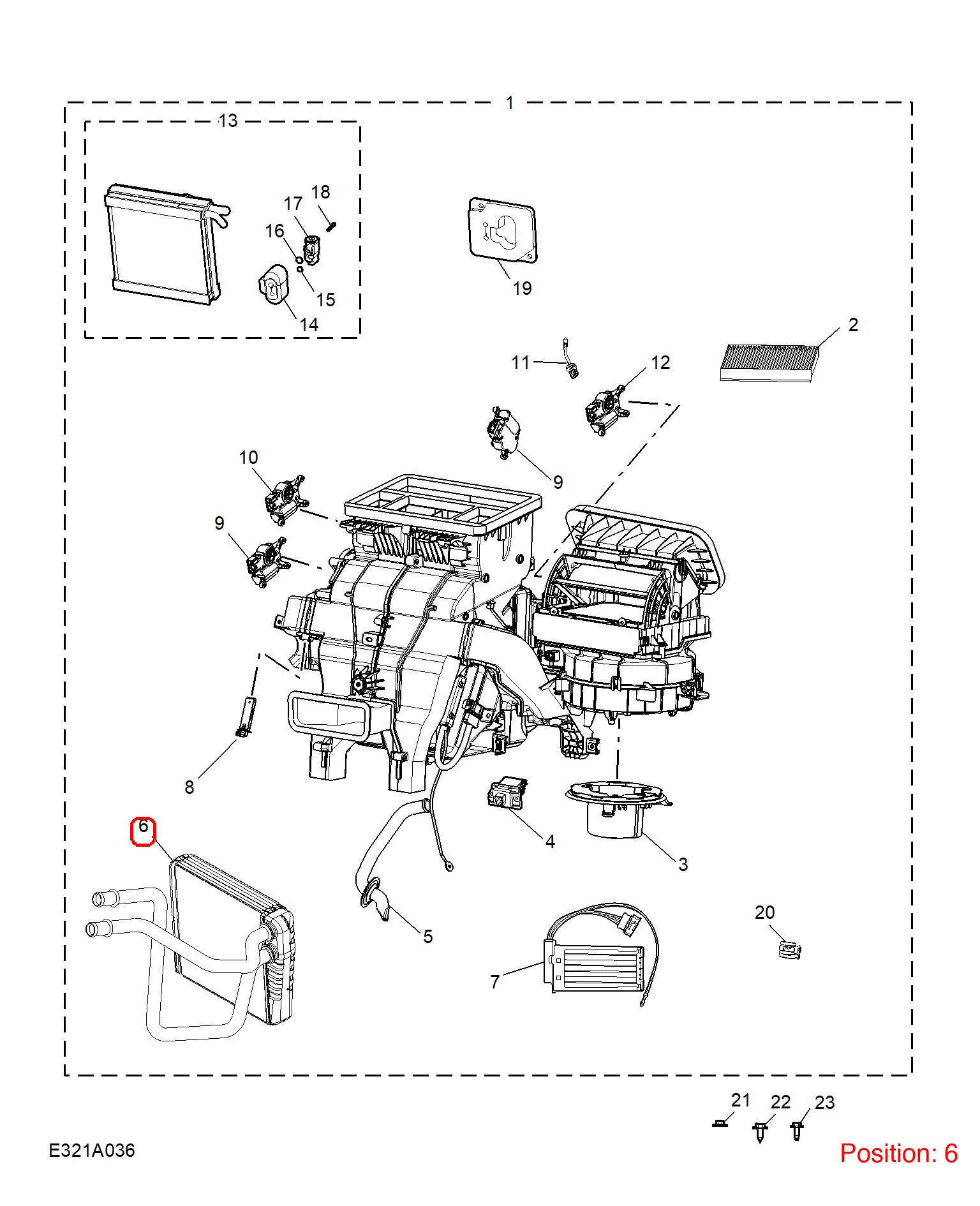 MG A/C Evaporator Core OEM 10575989 FOR MG 10575989-MG_OEM