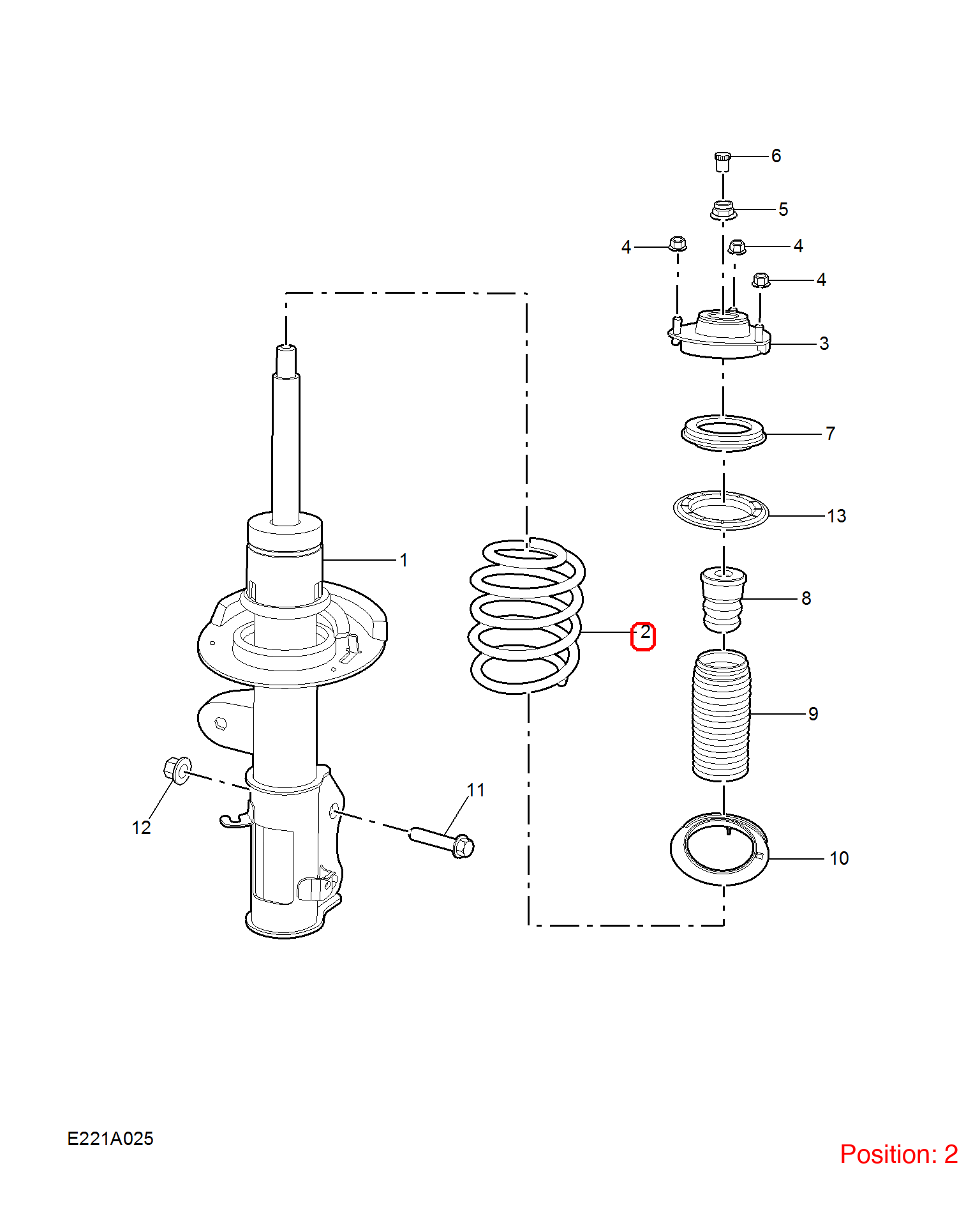 MG Shock absorber spring OEM 10578846 FOR MG6 10578846-MG_OEM