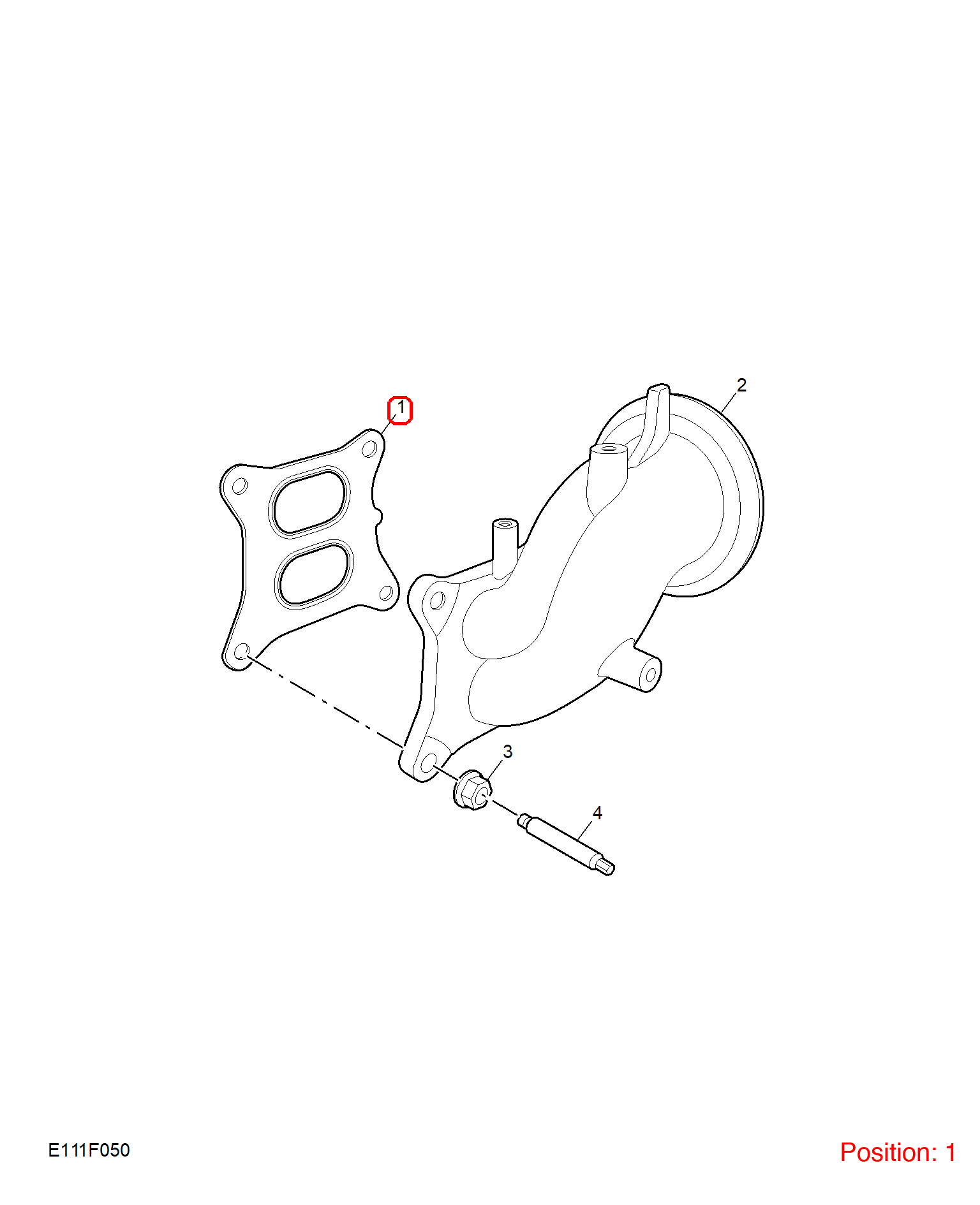 MG Exhaust Manifold Gasket OEM 10578870 FOR MG5 10578870-MG_OEM