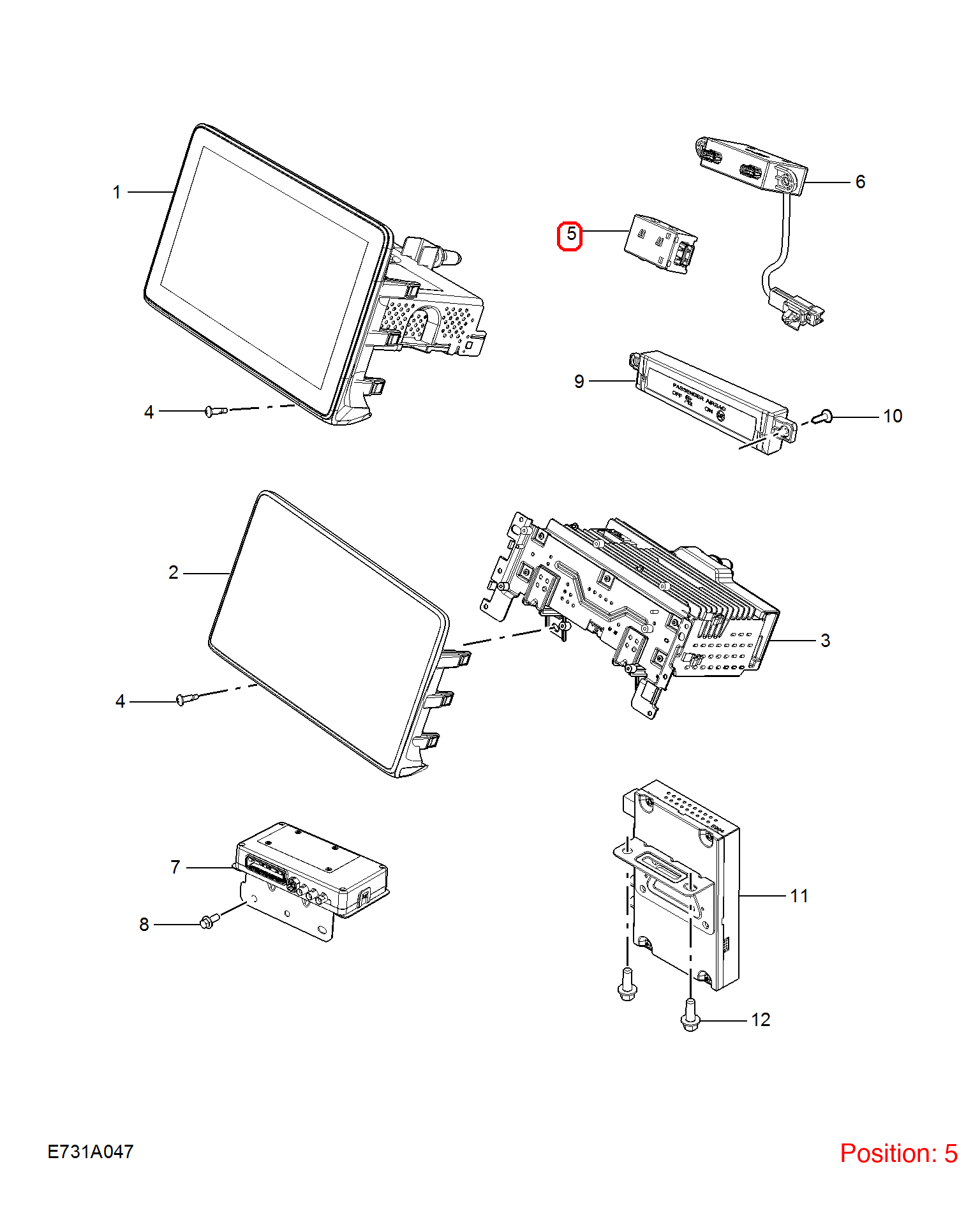 MG USB port OEM 10579832 FOR MG MG5 10579832-MG_OEM