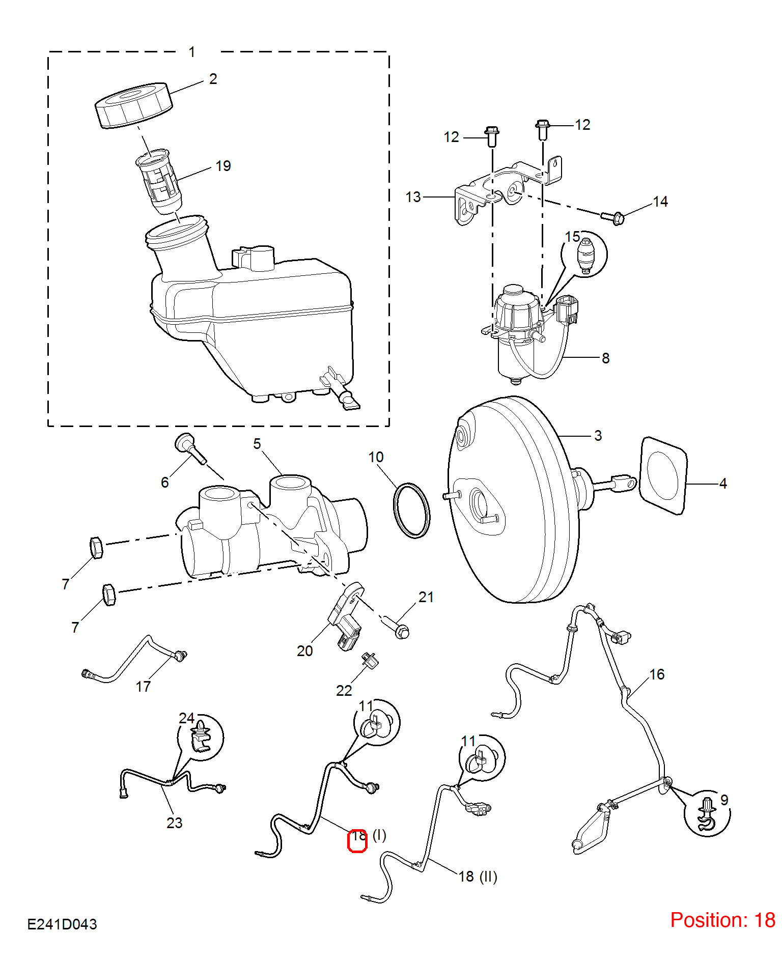 MG Brake vacuum hose OEM 10584623 FOR MG 10584623-MG_OEM
