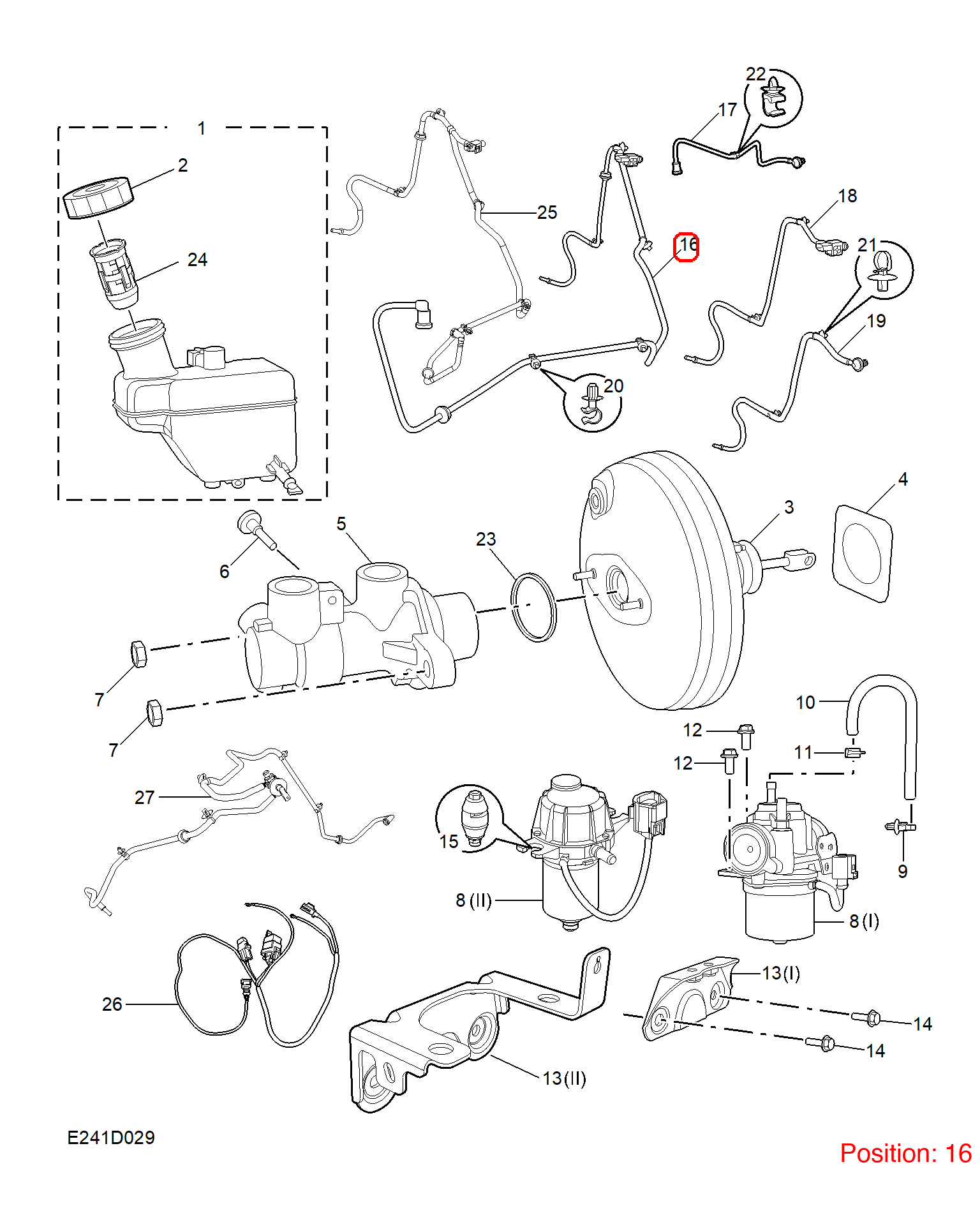 MG Brake vacuum hose OEM 10584628 FOR MG 10584628-MG_OEM