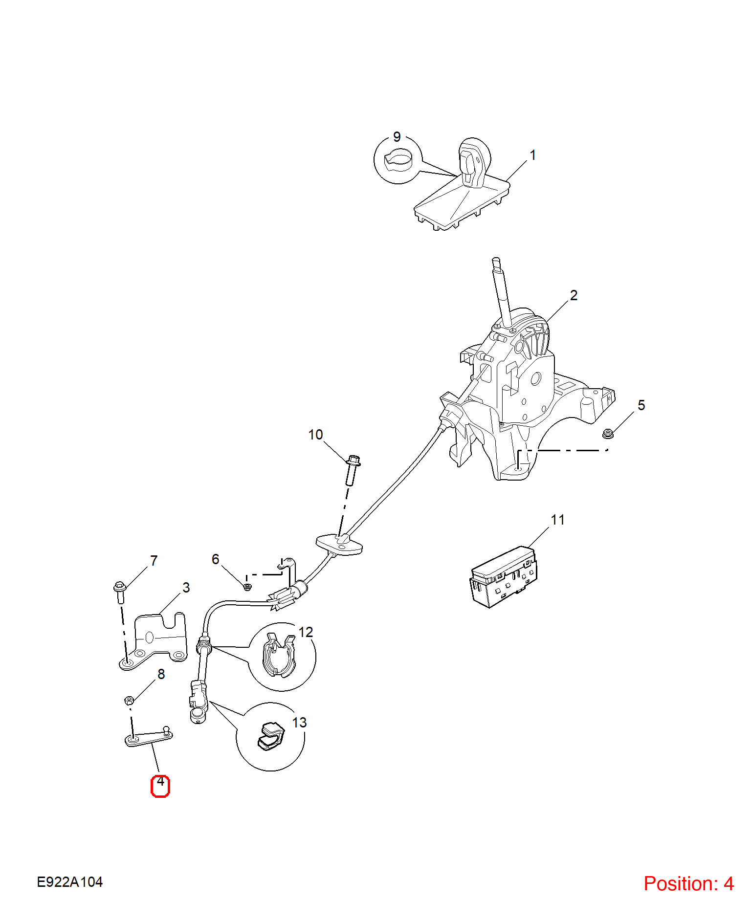 MG Bracket OEM 10592191 FOR MG5 MG 10592191-MG_OEM