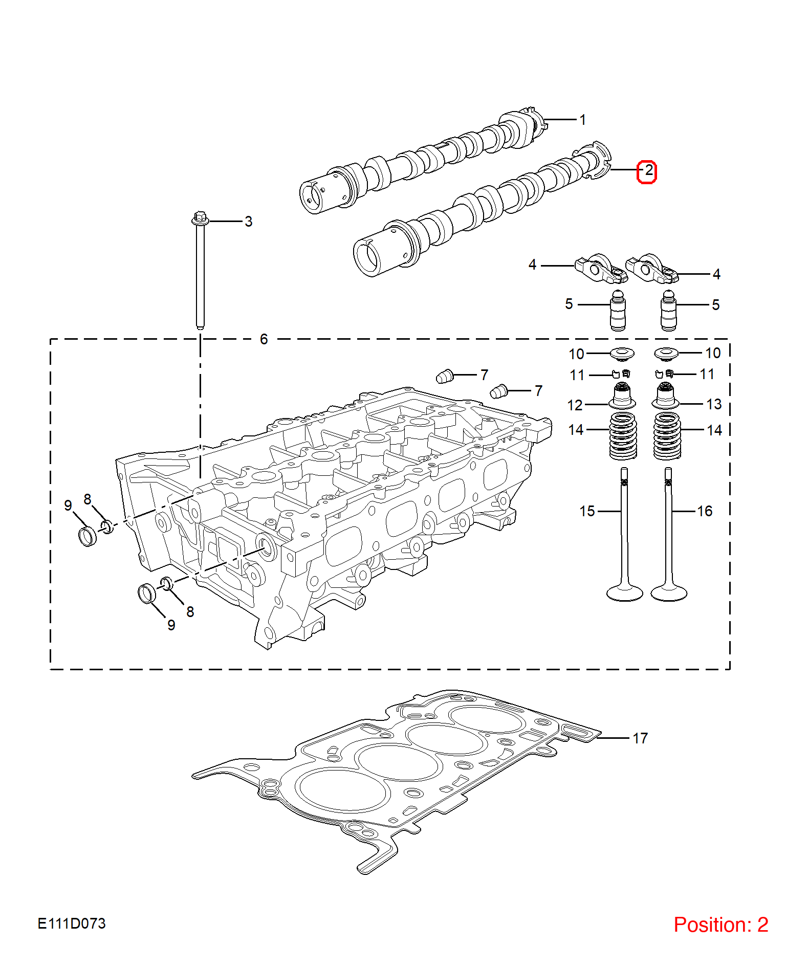 MG Camshaft OEM 10615273 FOR MG5 10615273-MG_OEM