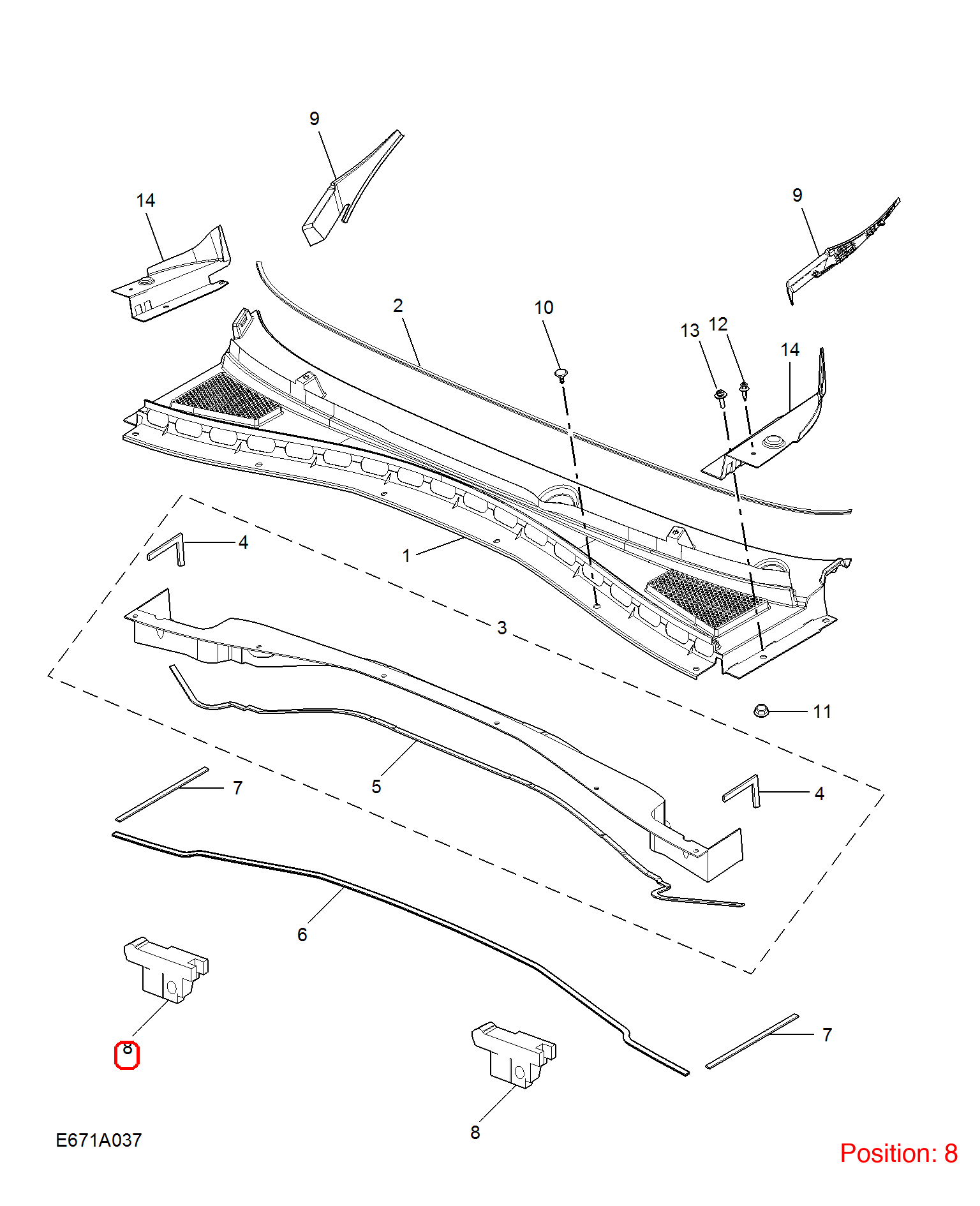 MG Rubber strip OEM 10615749 FOR MG 10615749-MG_OEM
