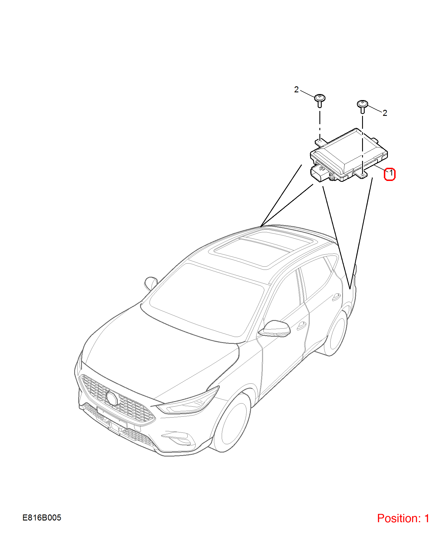 MG Blind spot sensor OEM 10618694 FOR MG 10618694-MG_OEM