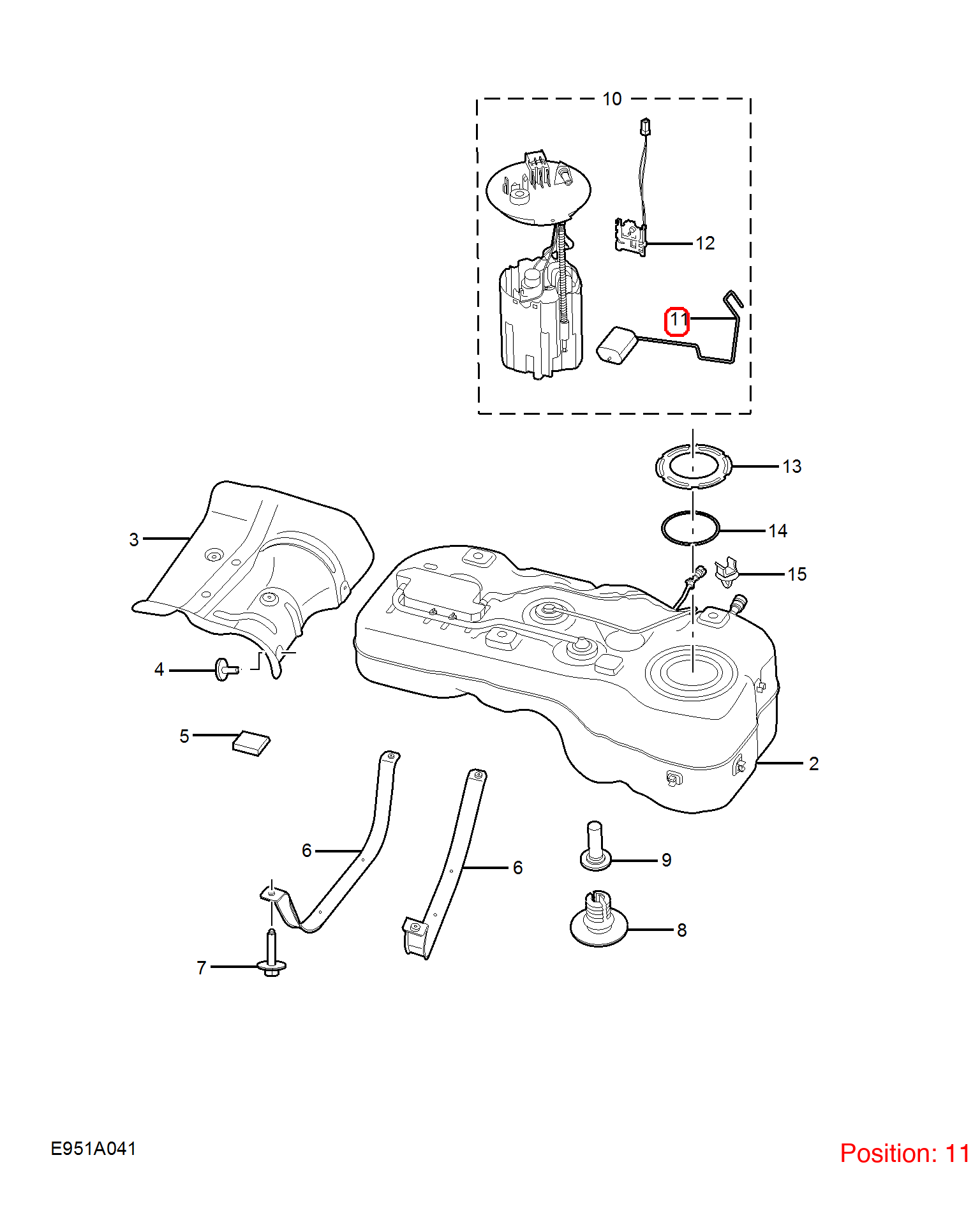 MG Fuel Level Sensor OEM 10619606 FOR MG 10619606-MG_OEM