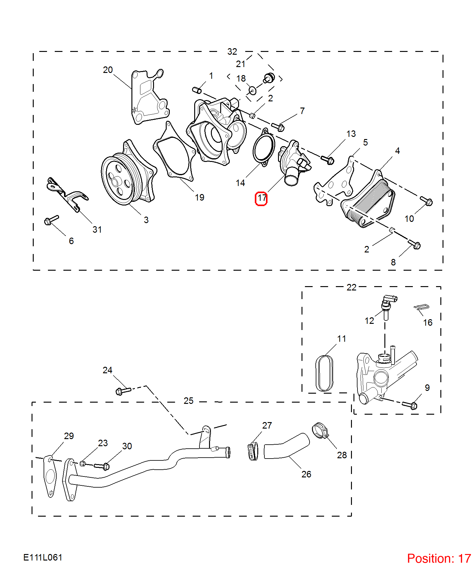 MG Thermostat OEM 10620554 FOR MG MG5 10620554-MG_OEM