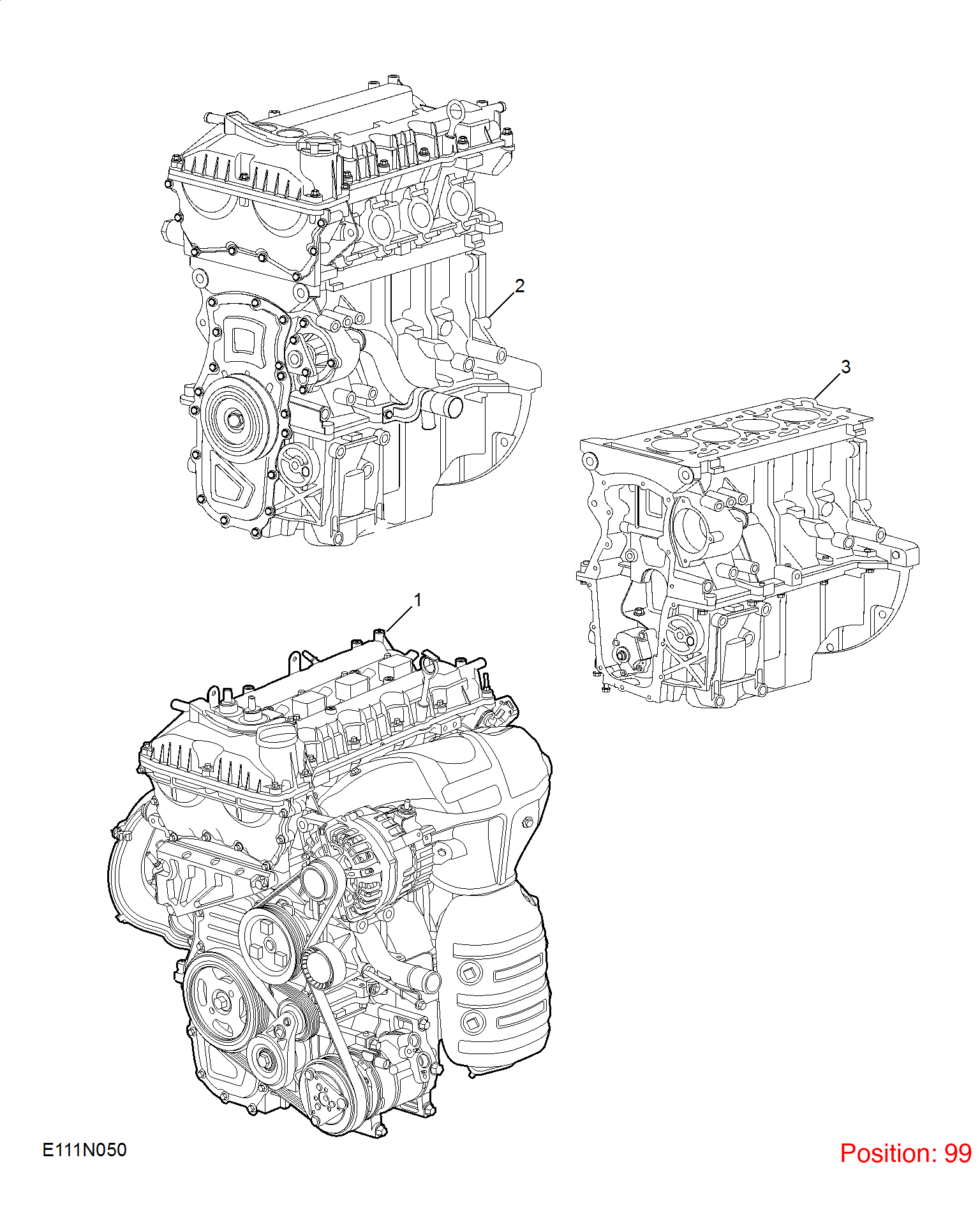 MG Engine repair kit OEM 10624400 FOR MG MG5 10624400-MG_OEM
