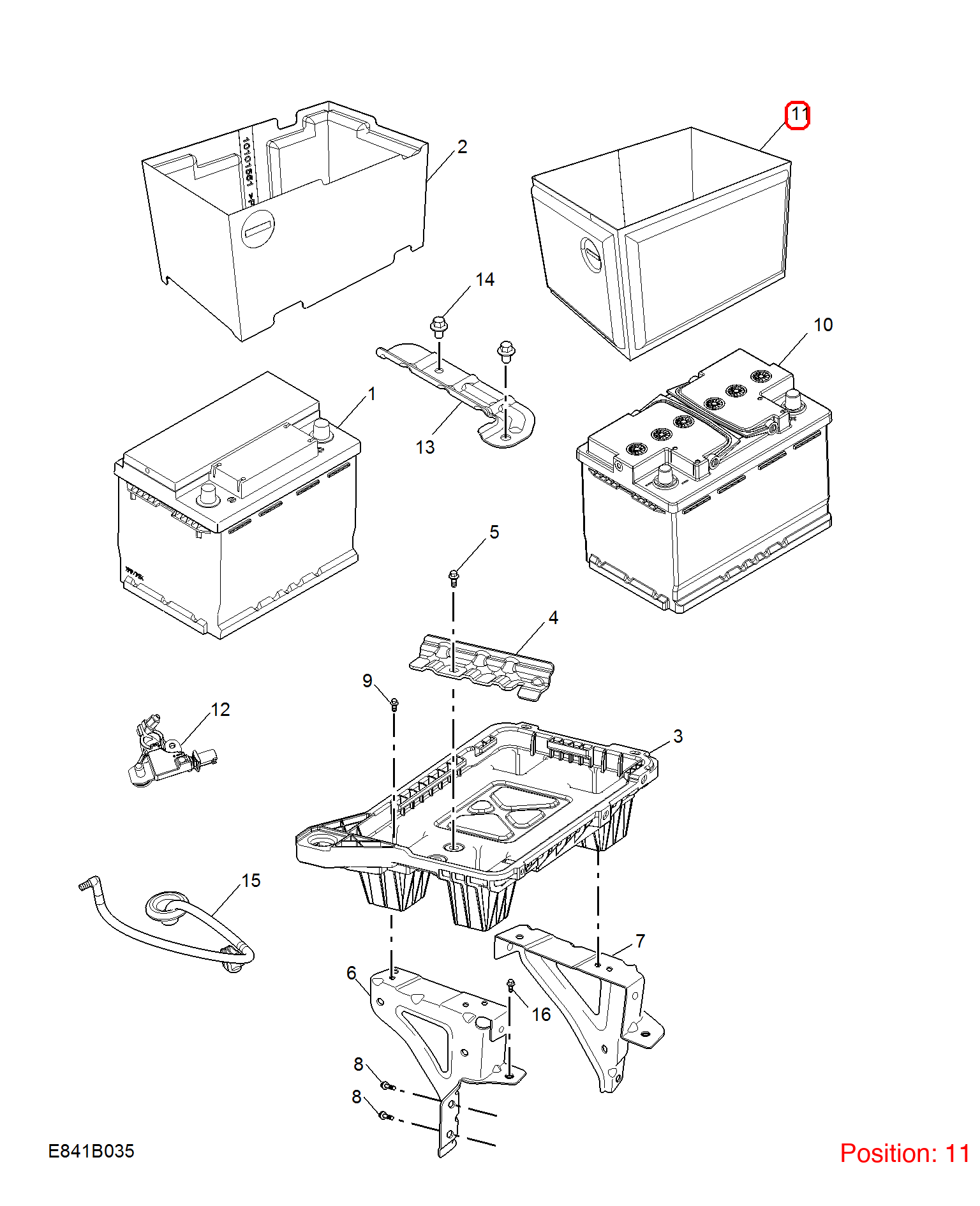 MG Battery cover OEM 10628466 FOR MG 10628466-MG_OEM