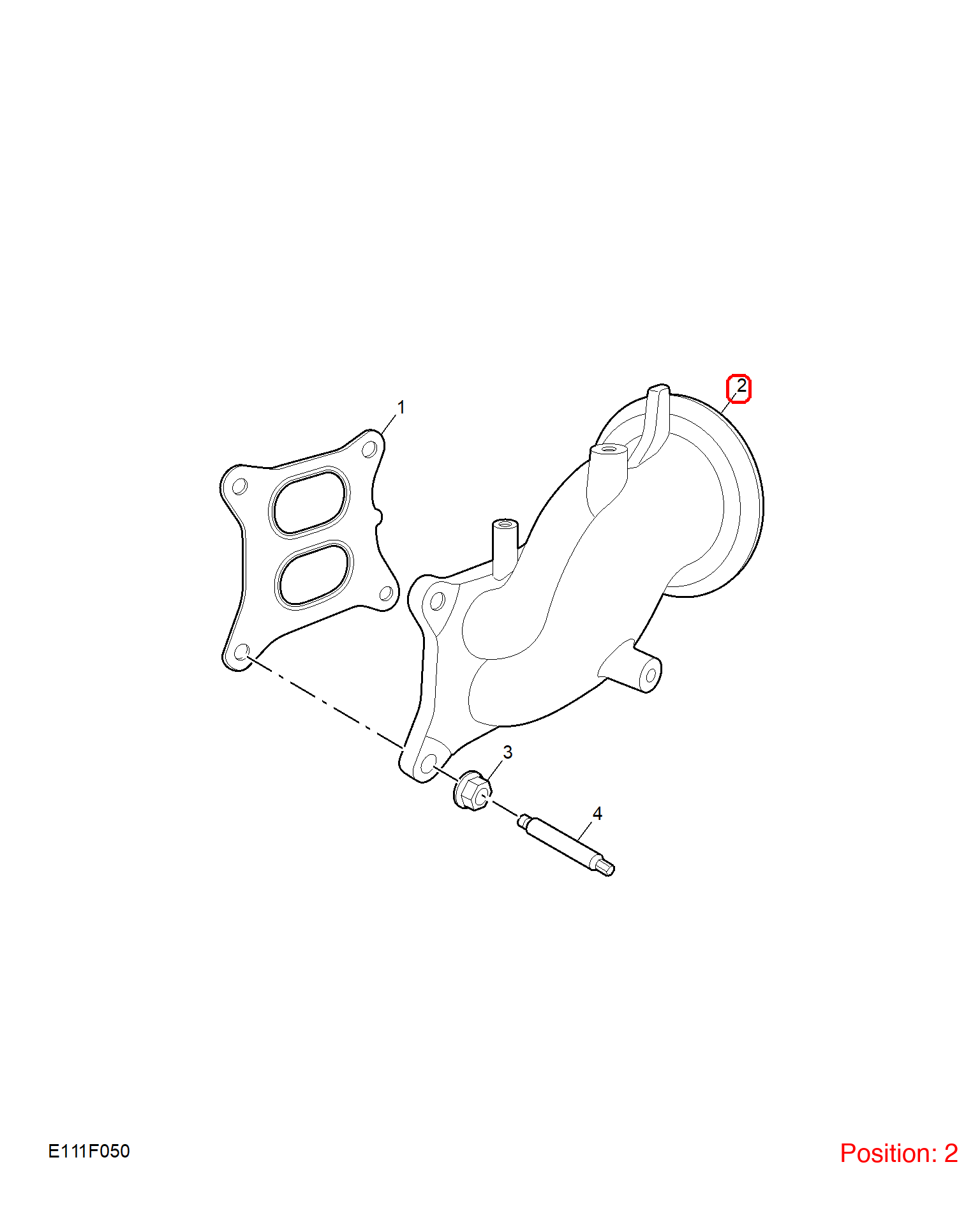 MG Exhaust manifold OEM 10628488 FOR MG5 10628488-MG_OEM