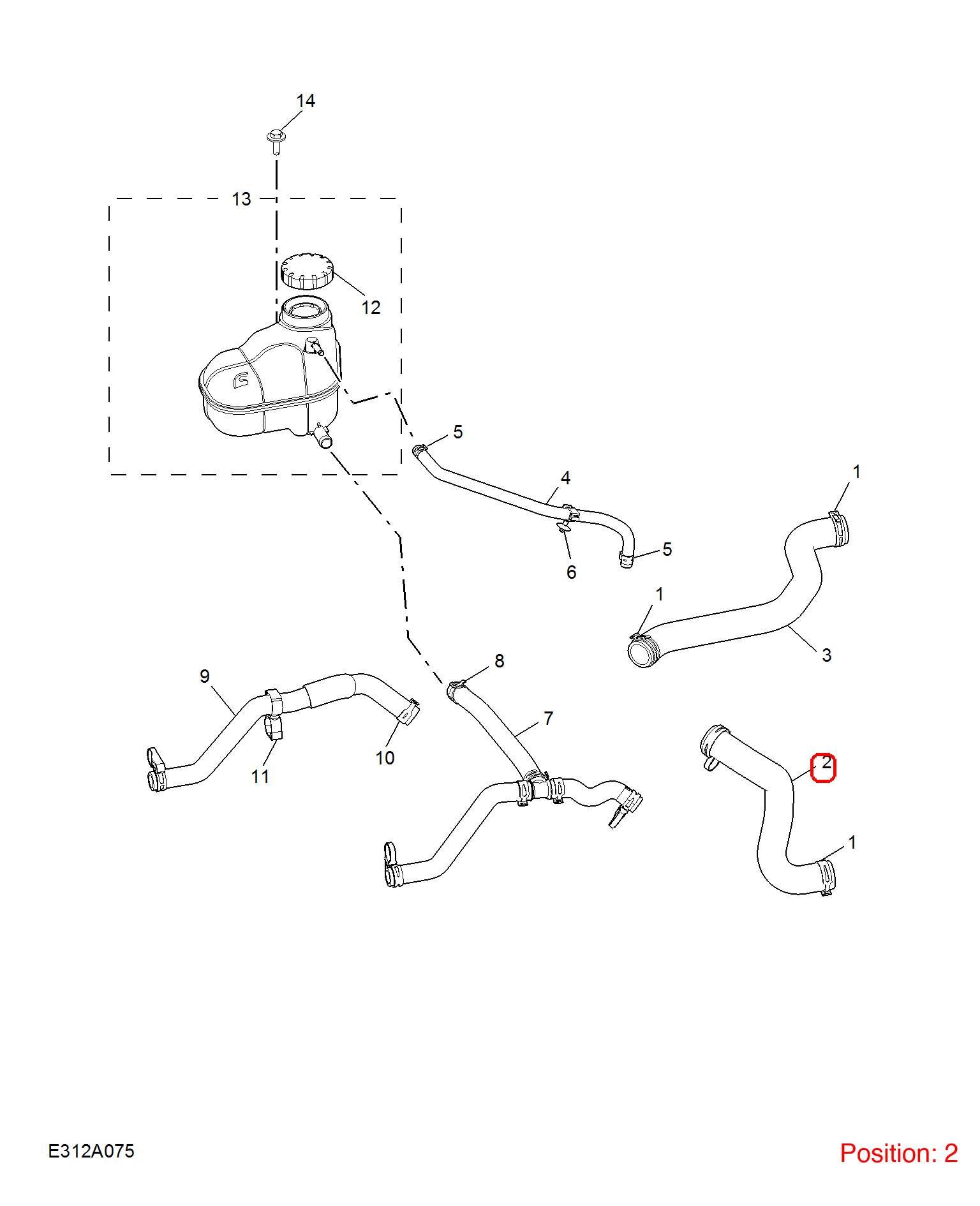 MG Water pipe OEM 10629016 FOR MG5 MG 10629016-MG_OEM