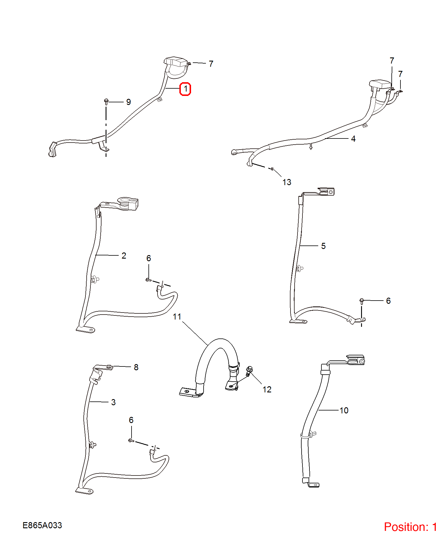 MG Positive wire OEM 10629485 FOR MG 10629485-MG_OEM