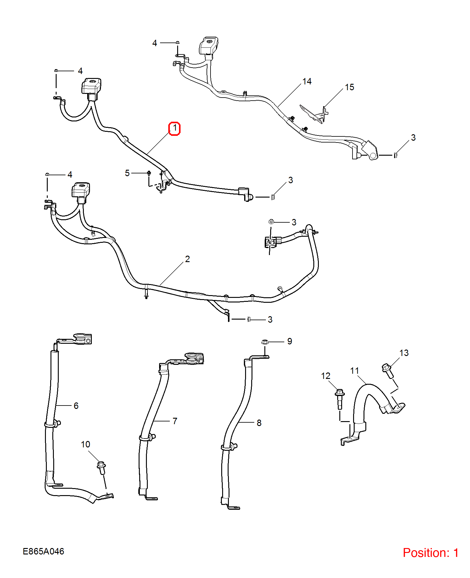 MG Positive wire OEM 10630692 FOR MG 10630692-MG_OEM