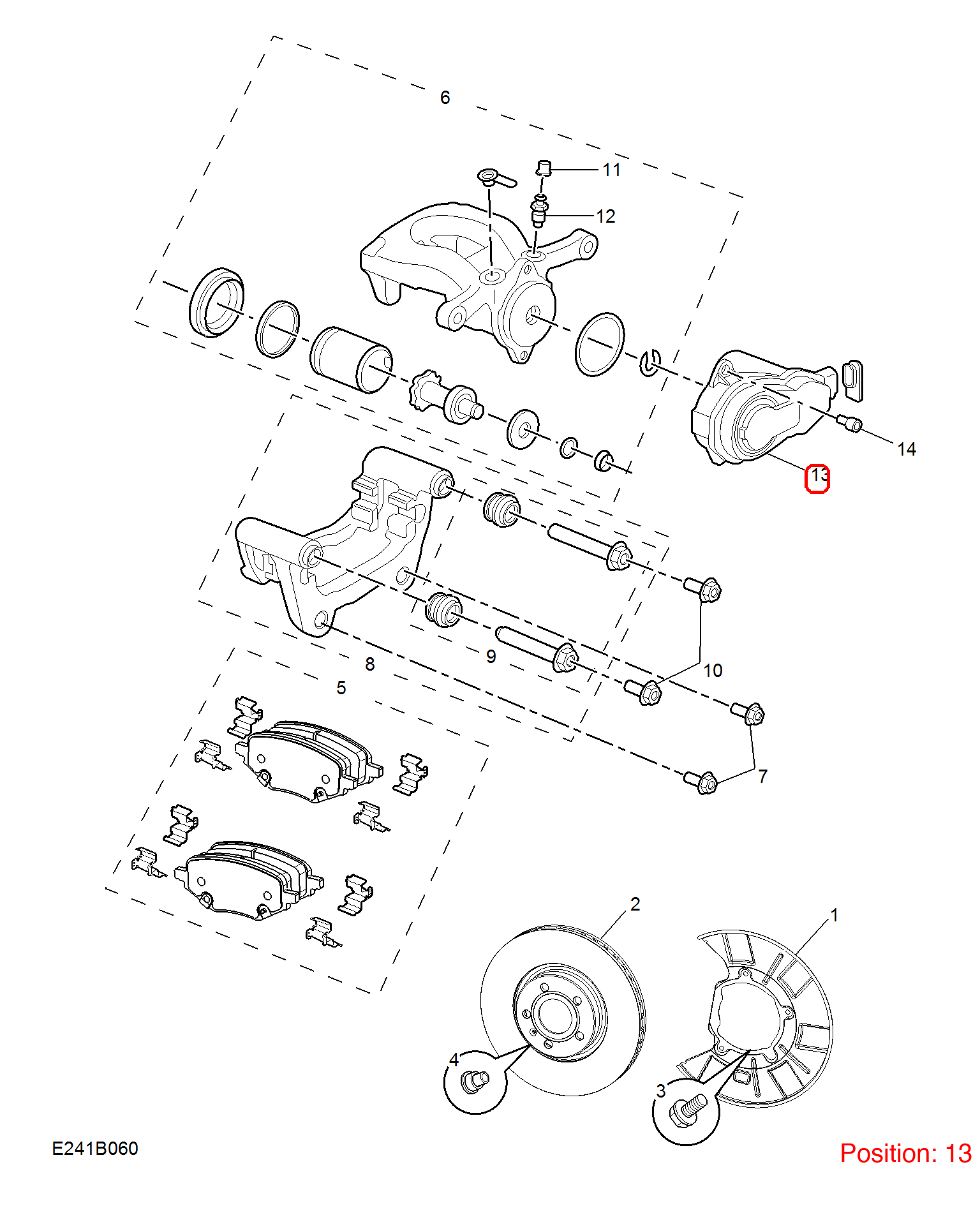 MG Rear brake master cylinder motor OEM 10634448 FOR MG 10634448-MG_OEM