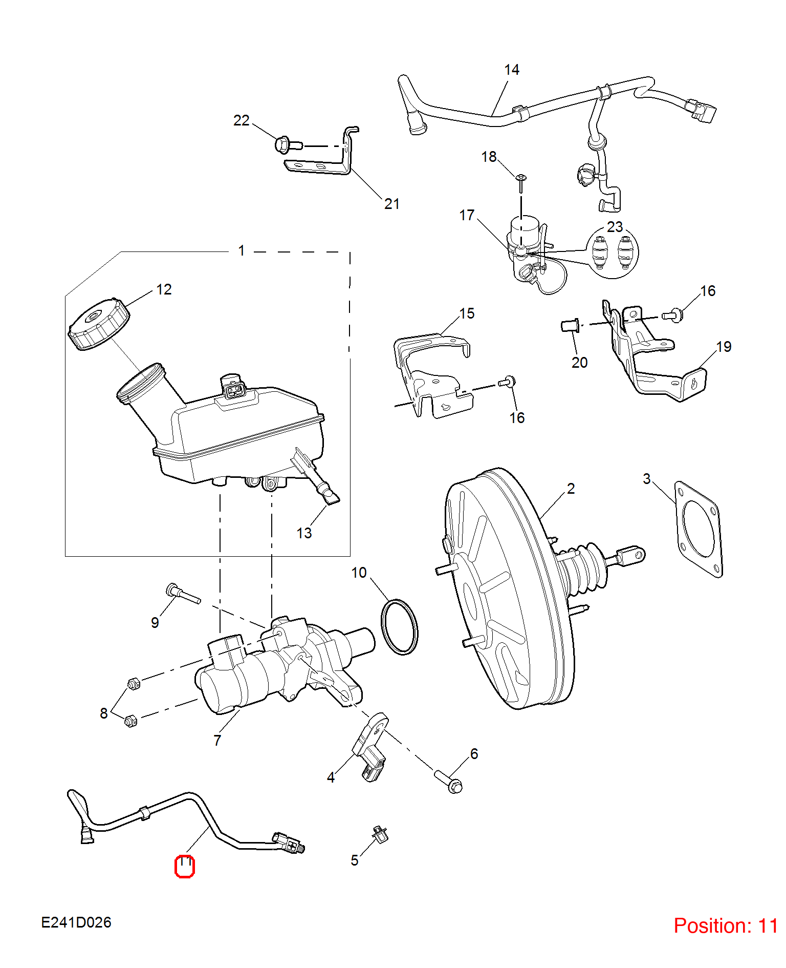 MG Brake vacuum hose OEM 10634800 FOR MG6 10634800-MG_OEM