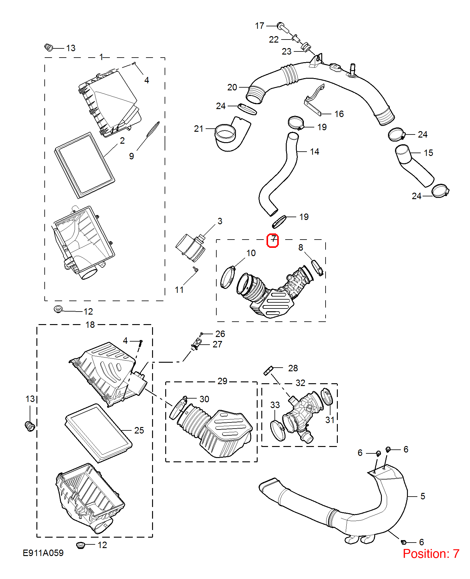 MG Air Intake Hose OEM 10637680 FOR MG 10637680-MG_OEM