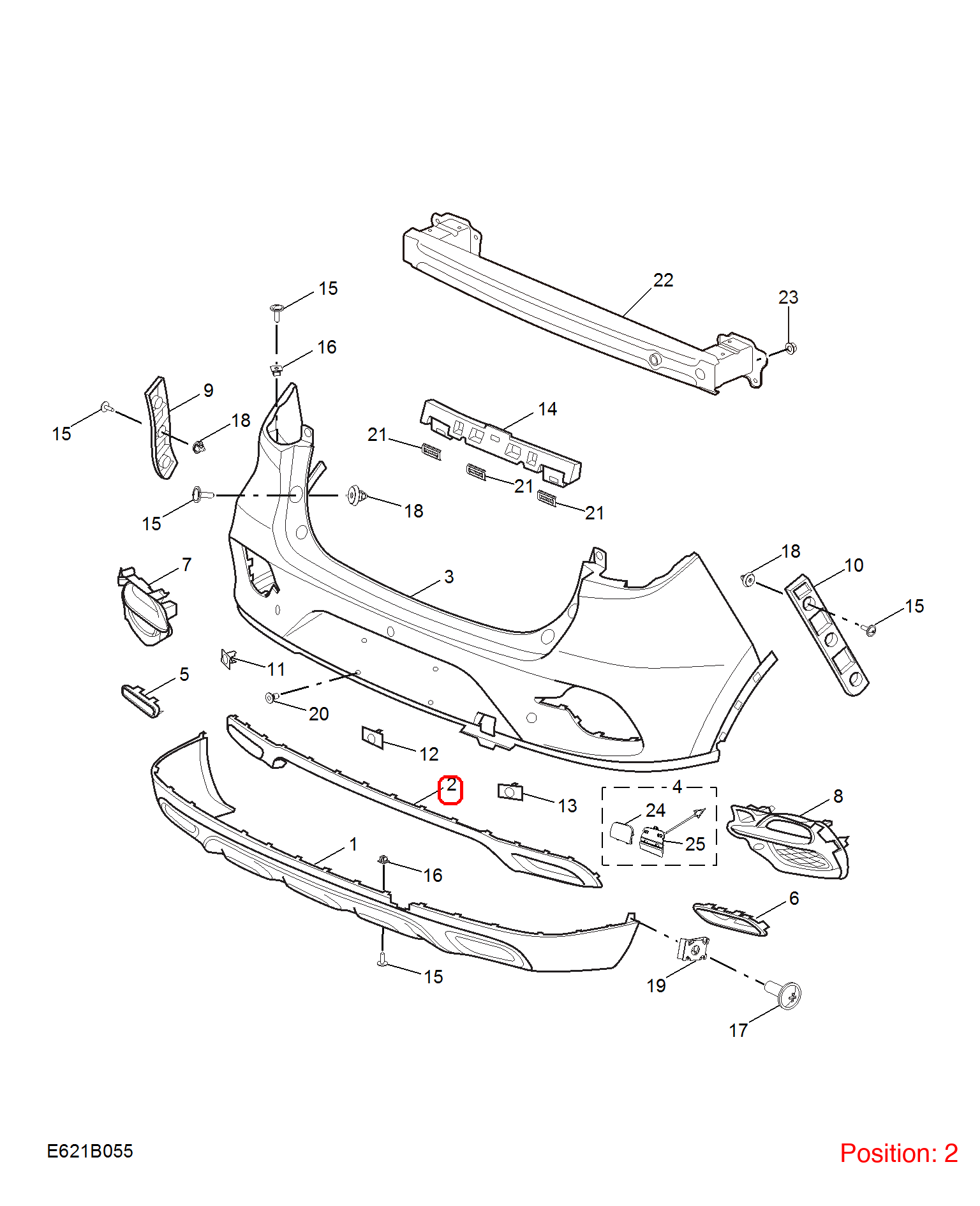 MG Bumper trim panel OEM 10639340 FOR MG 10639340-MG_OEM
