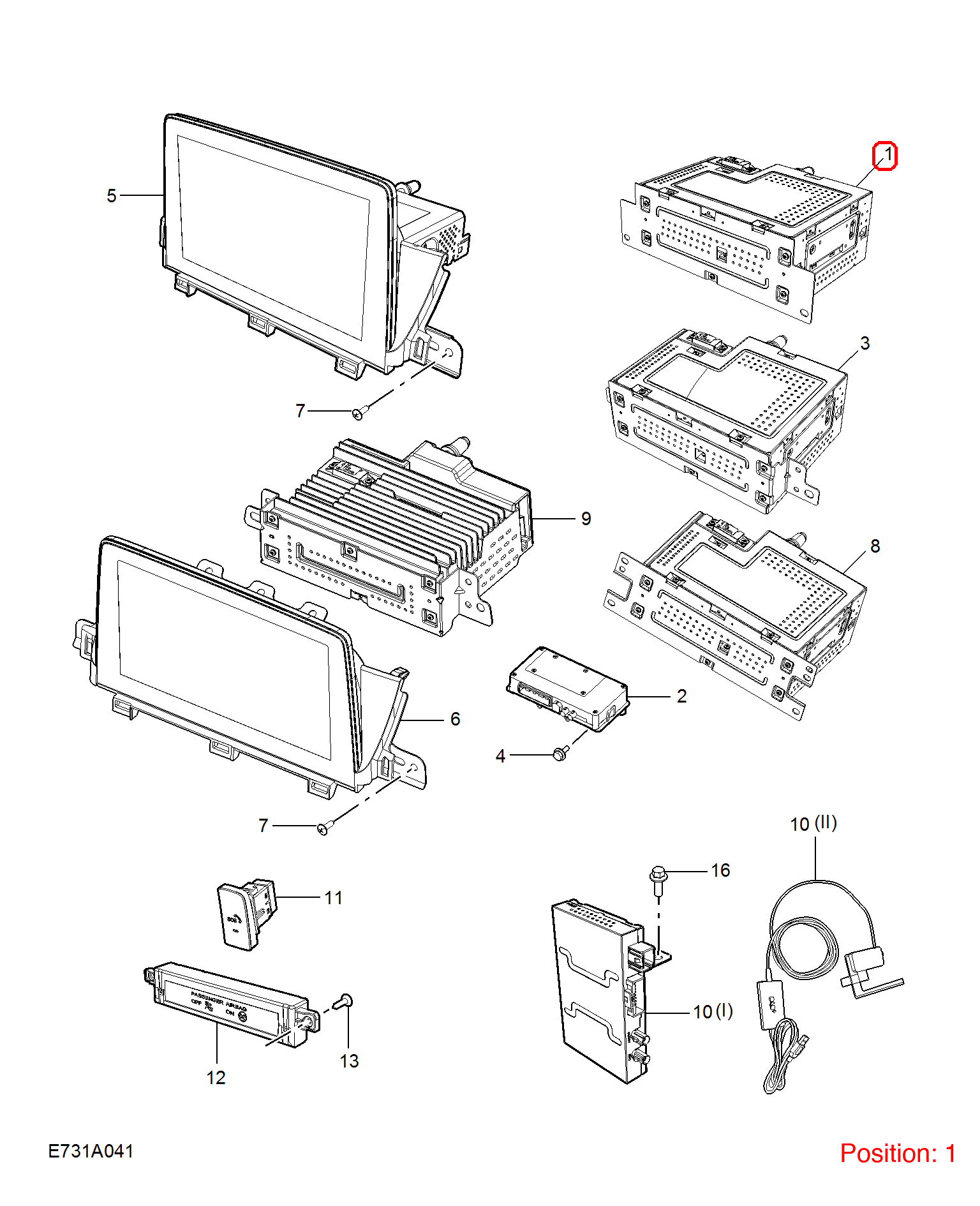 MG Navigation computer OEM 10641092 FOR MG 10641092-MG_OEM