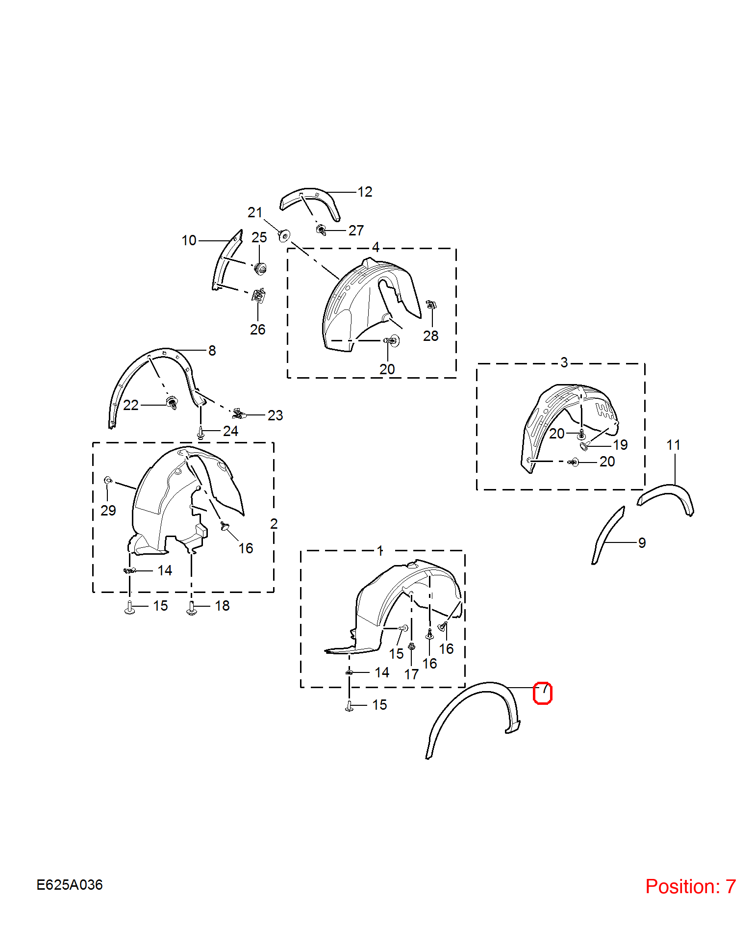 MG Wheel eyebrow OEM 10646891 FOR MG 10646891-MG_OEM