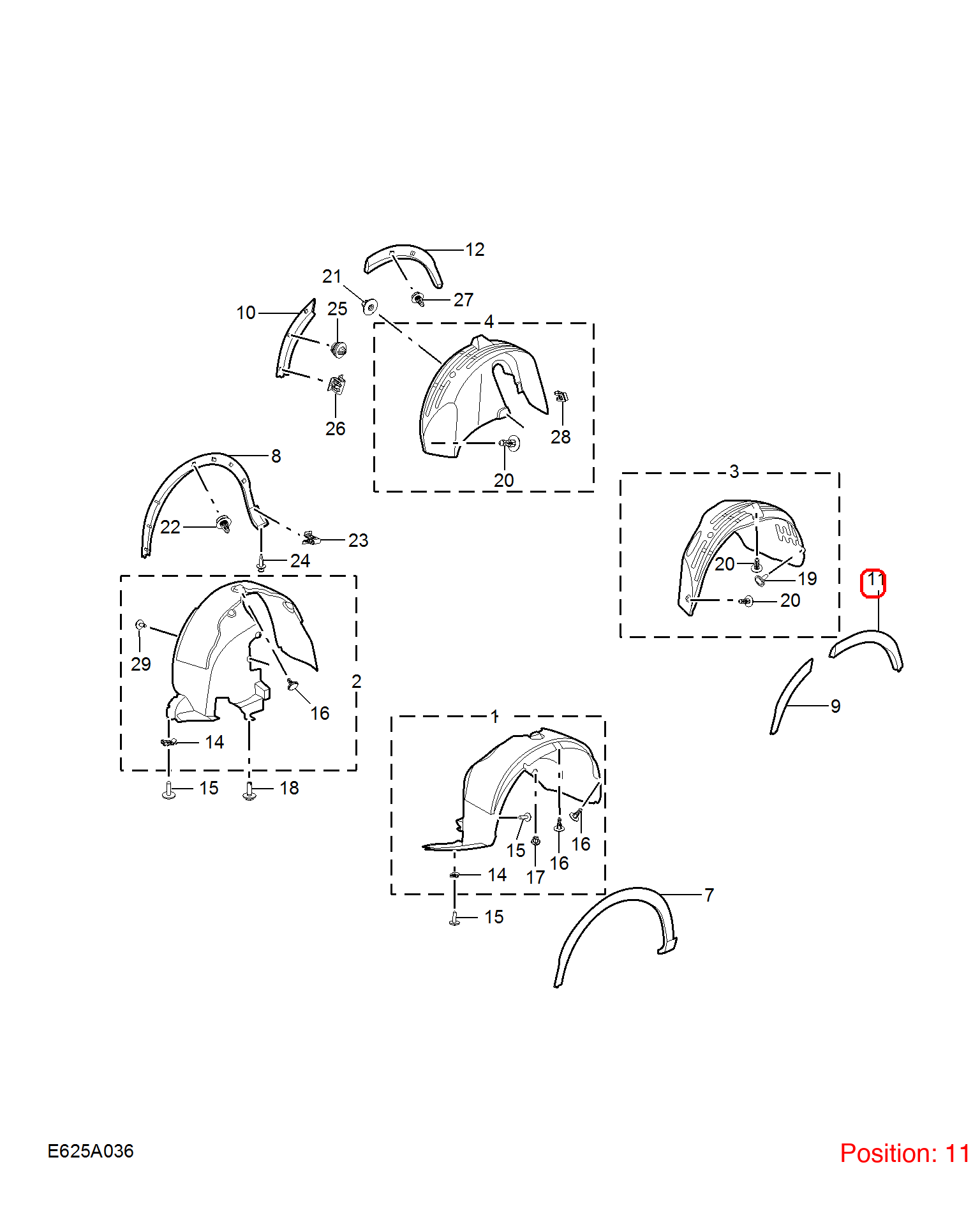 MG Wheel Brow OEM 10646893 FOR MG 10646893-MG_OEM