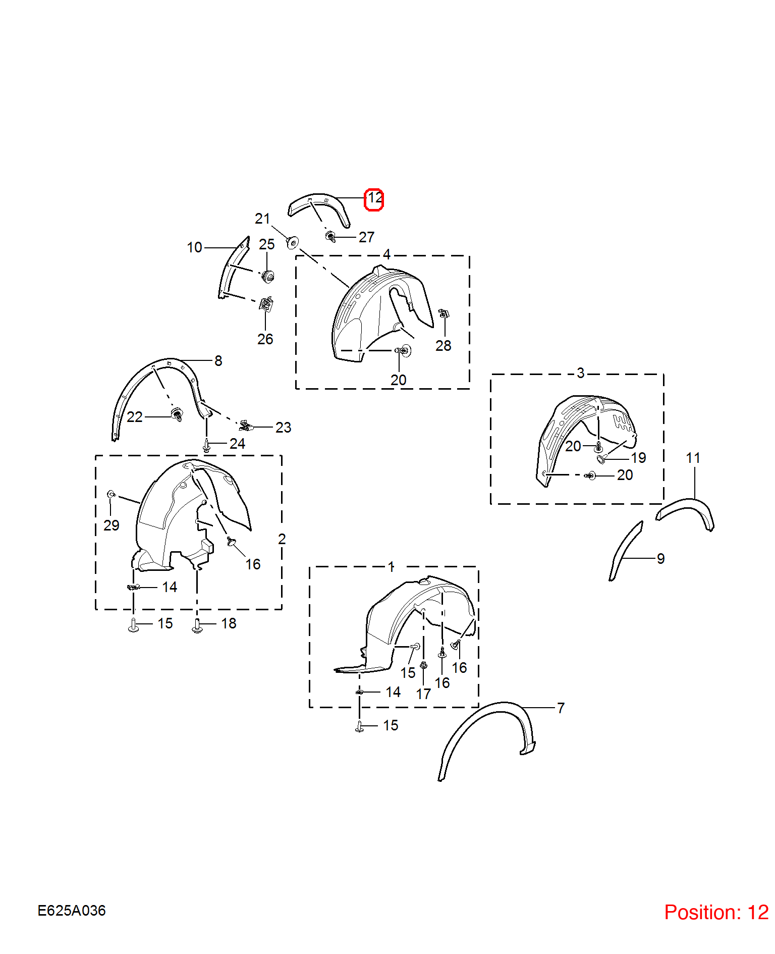 MG Wheel Brow OEM 10646894 FOR MG 10646894-MG_OEM