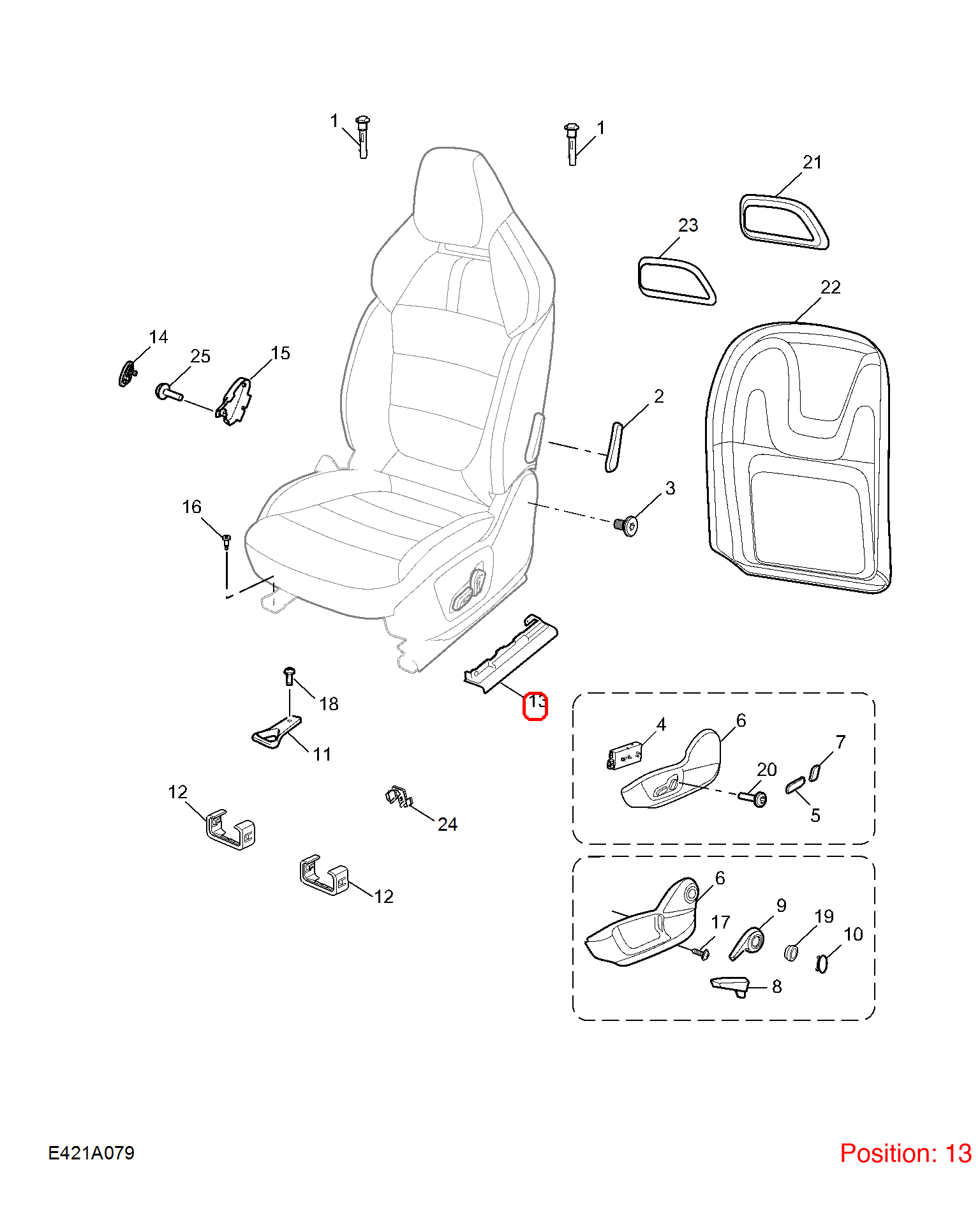 MG Trim cover OEM 10649026PMC FOR MG 10649026PMC-MG_OEM