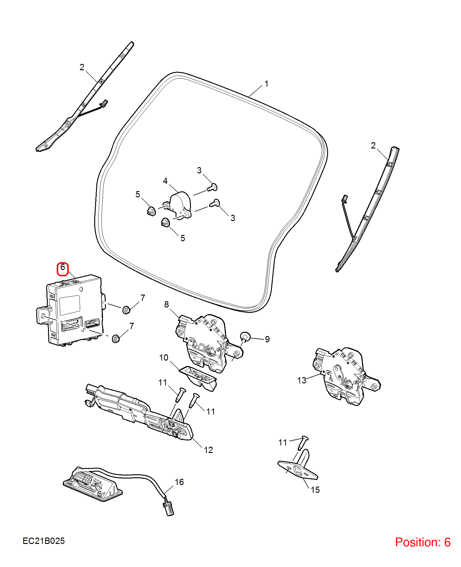 MG Tailgate computer OEM 10652709 FOR MG 10652709-MG_OEM