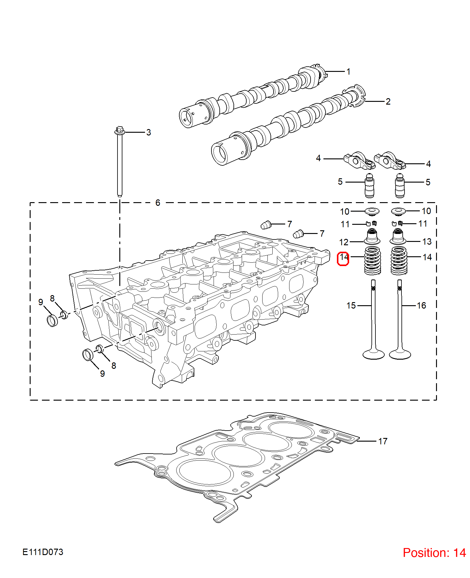 MG Valve spring OEM 10659466 FOR MG5 10659466-MG_OEM
