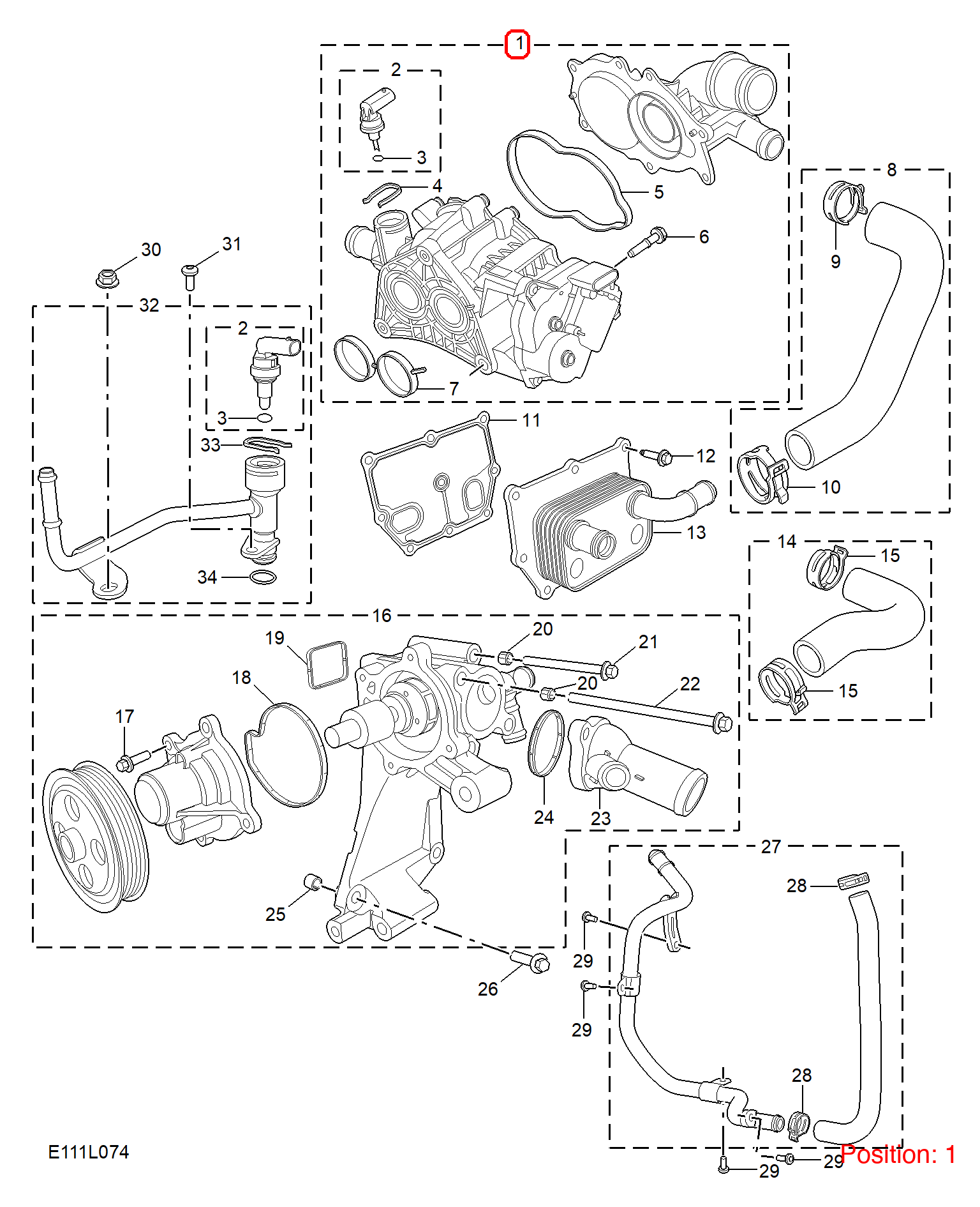 MG Thermostat assembly OEM 10660568 FOR MG5 10660568-MG_OEM