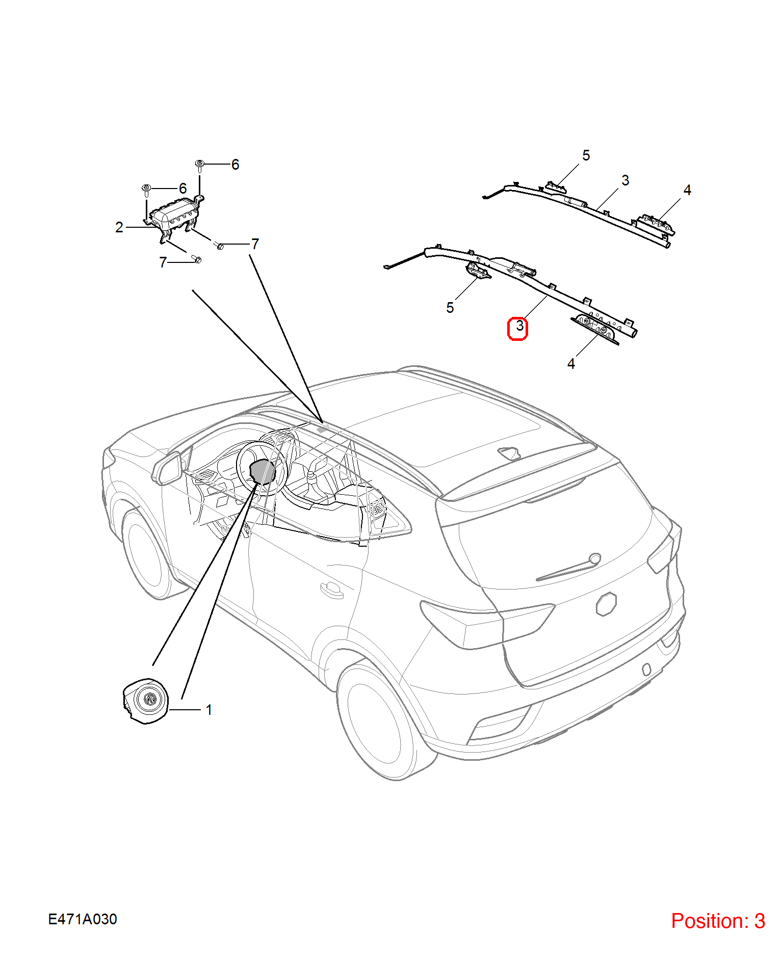 MG Side air curtain OEM 10665429 FOR MG 10665429-MG_OEM