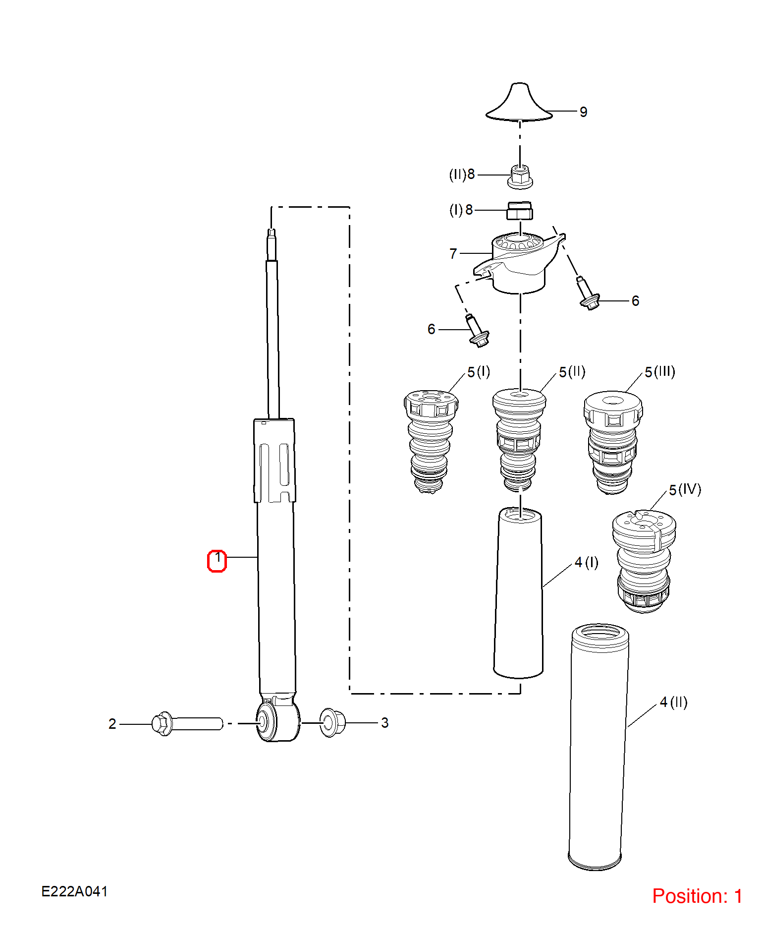 MG Shock absorber OEM 10667182 FOR MG5 10667182-MG_OEM