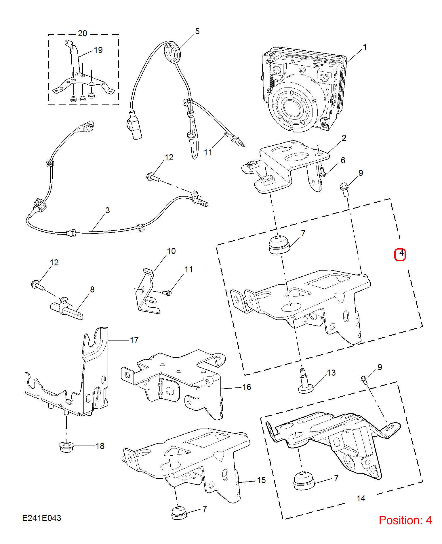 MG ABS pump bracket OEM 10670192 FOR MG5 MG 10670192-MG_OEM