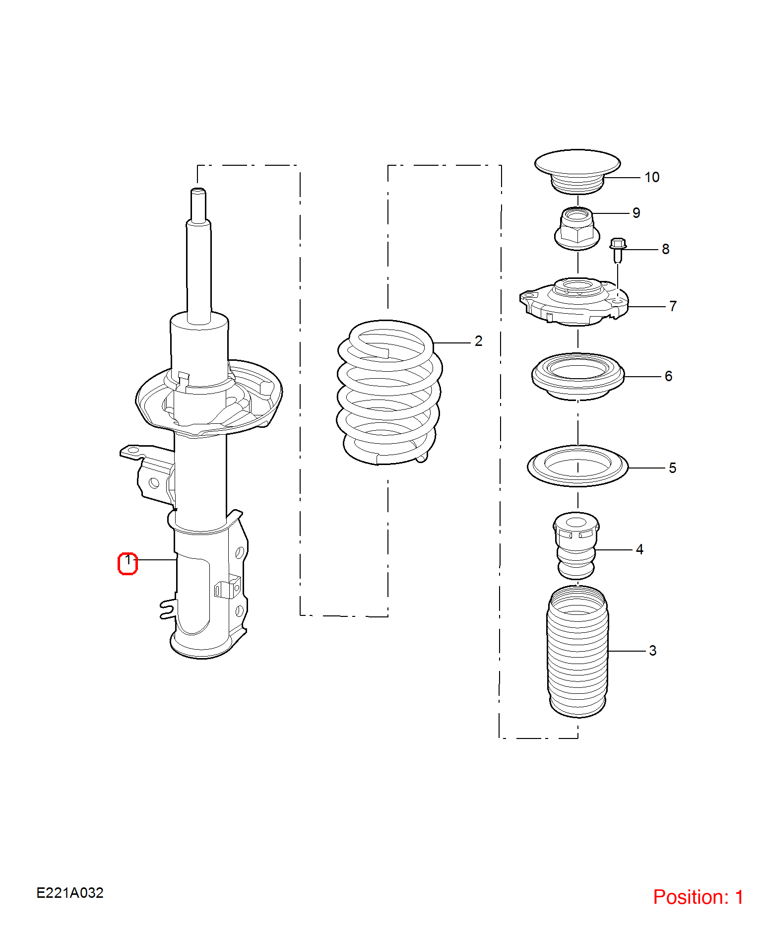 MG Shock absorber OEM 10671729 FOR MG 10671729-MG_OEM