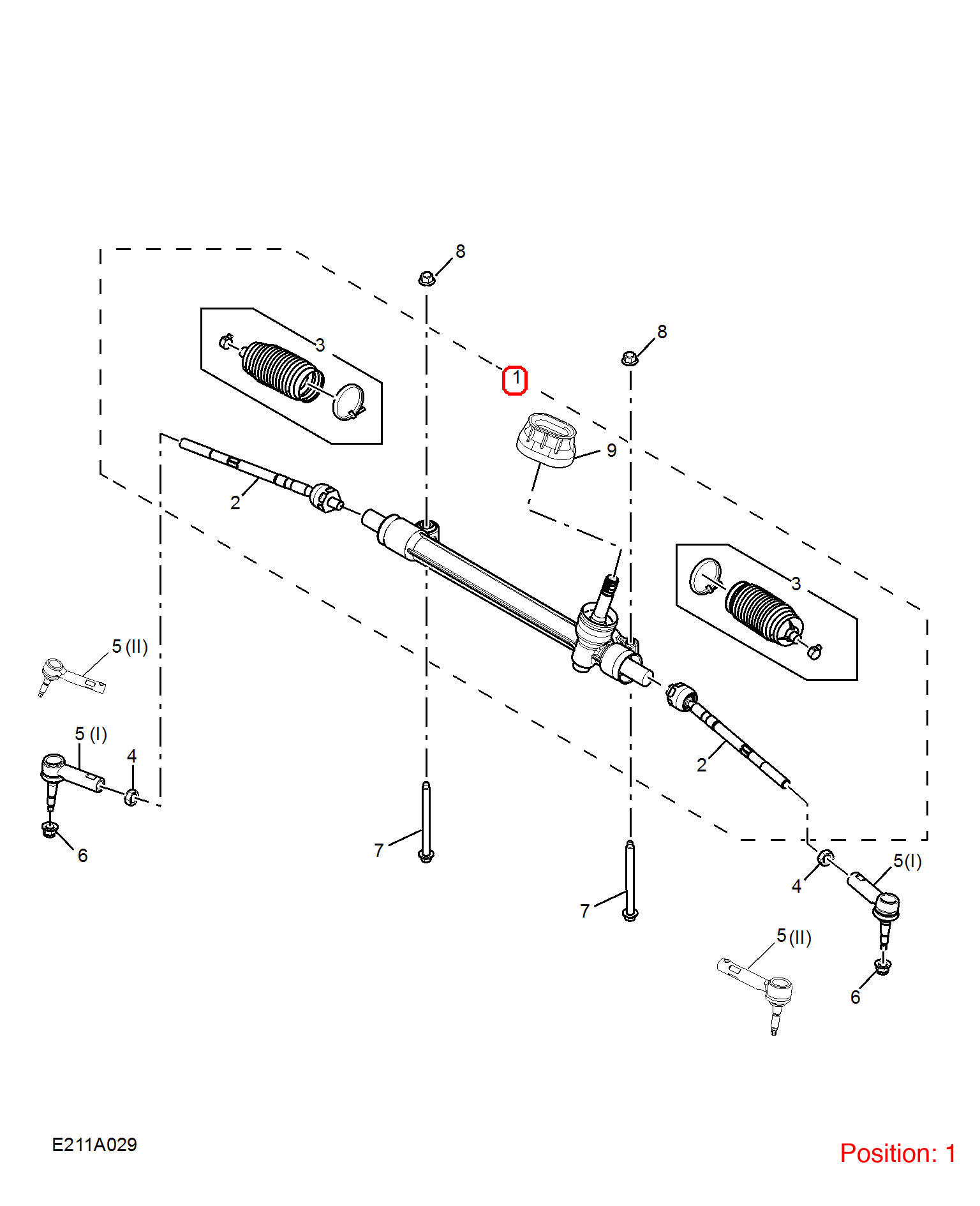 MG Steering gear OEM 10675089 FOR MG5 10675089-MG_OEM