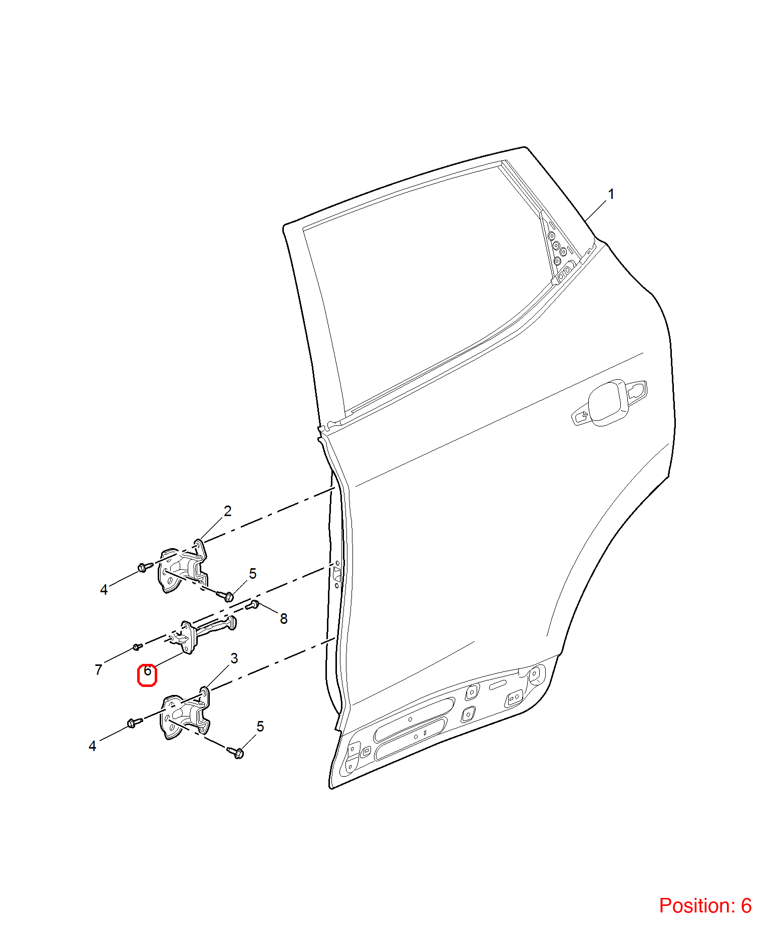 MG Door Brake OEM 10675787 FOR MG 10675787-MG_OEM