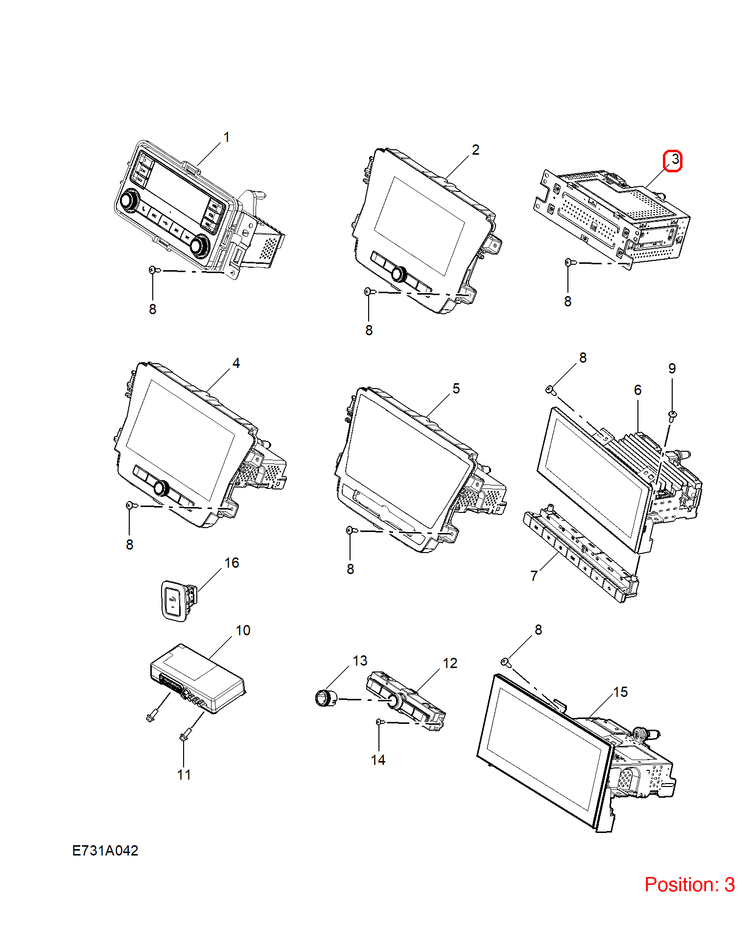 MG Navigation computer OEM 10675853 FOR MG5 10675853-MG_OEM