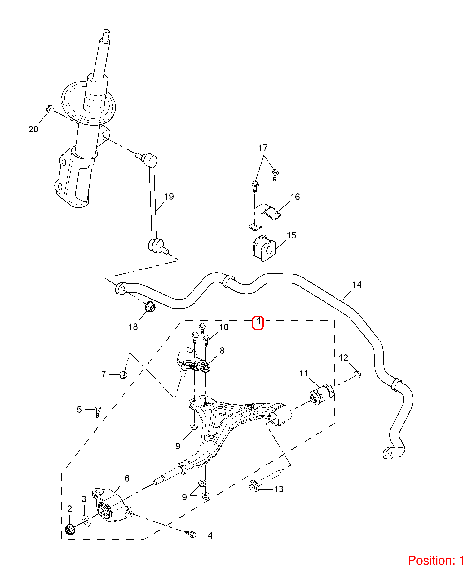 MG Control arm OEM 10684693 FOR MG RX5 10684693-MG_OEM