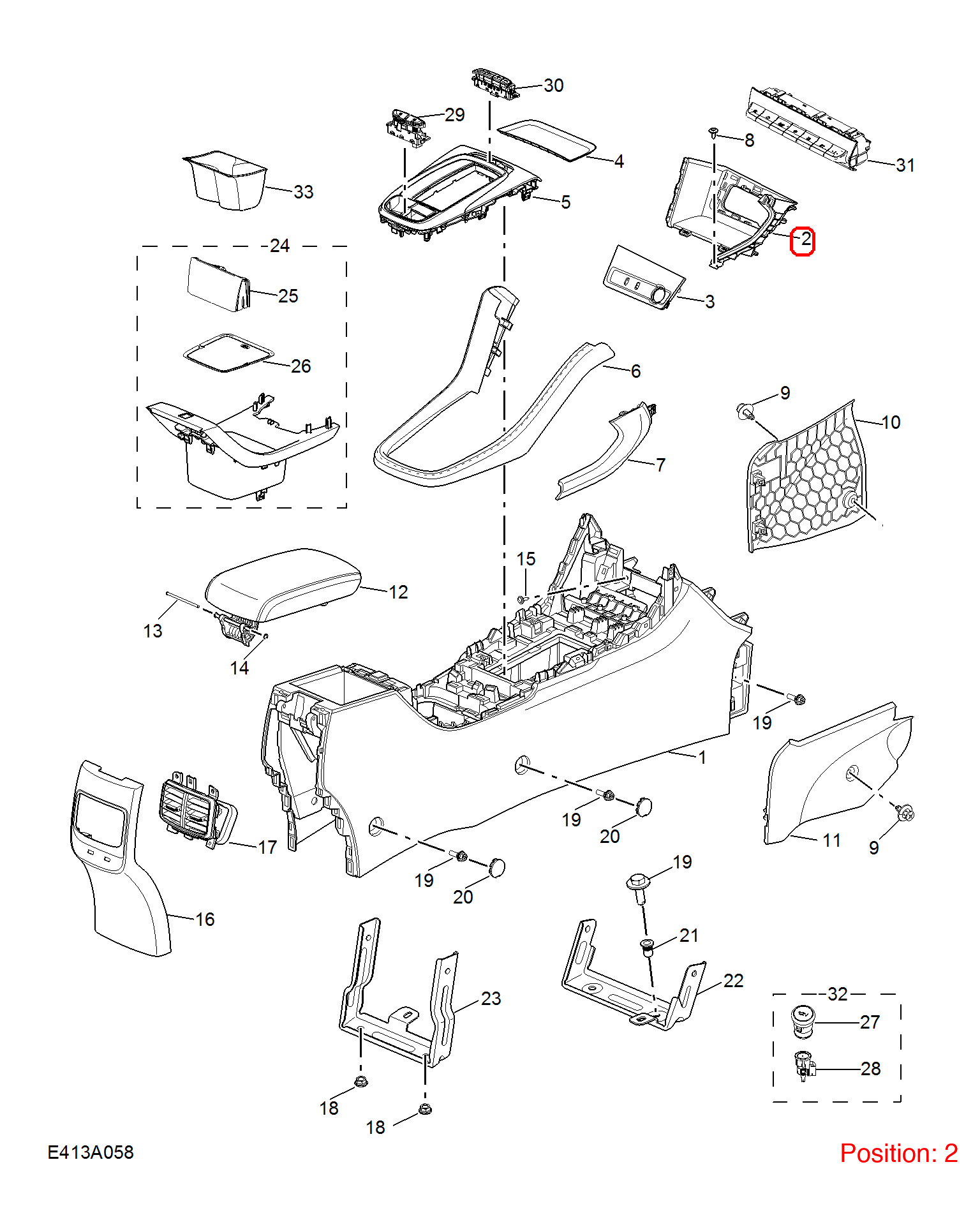 MG STORAGE COMPARTMENT OEM 10688191 FOR MG 10688191-MG_OEM