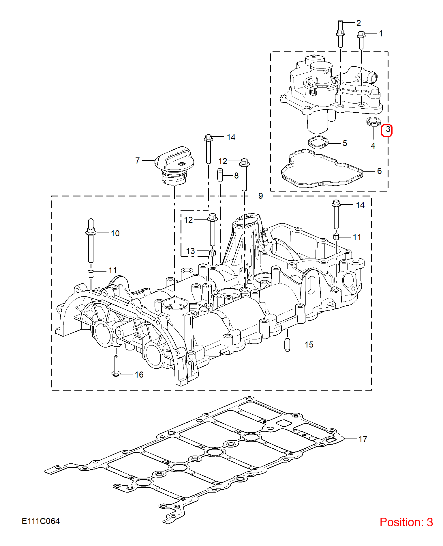 MG Air Oil Separator OEM 10689104 FOR MG5 10689104-MG_OEM