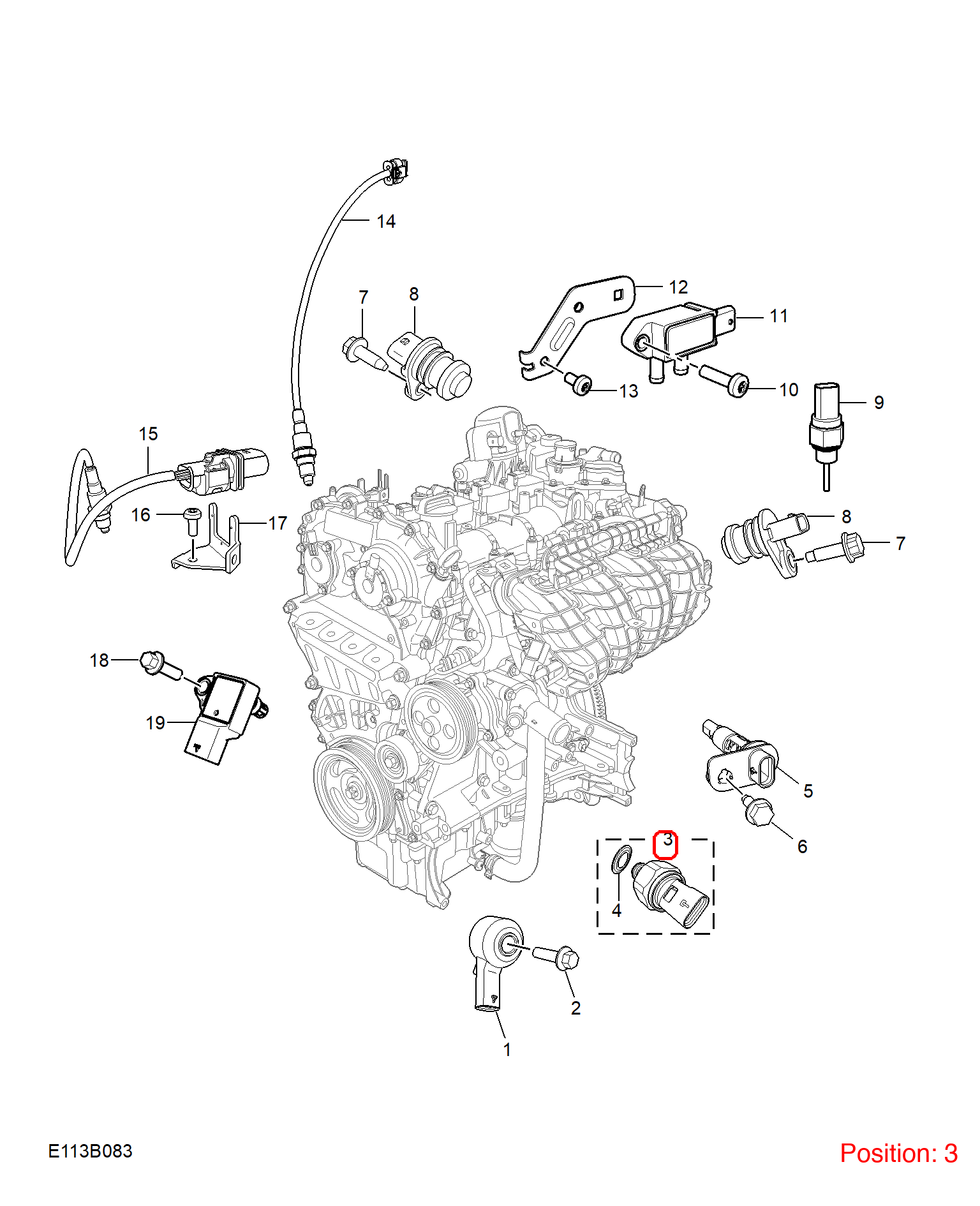 MG Engine oil pressure sensor OEM 10690258 FOR MG5 10690258-MG_OEM