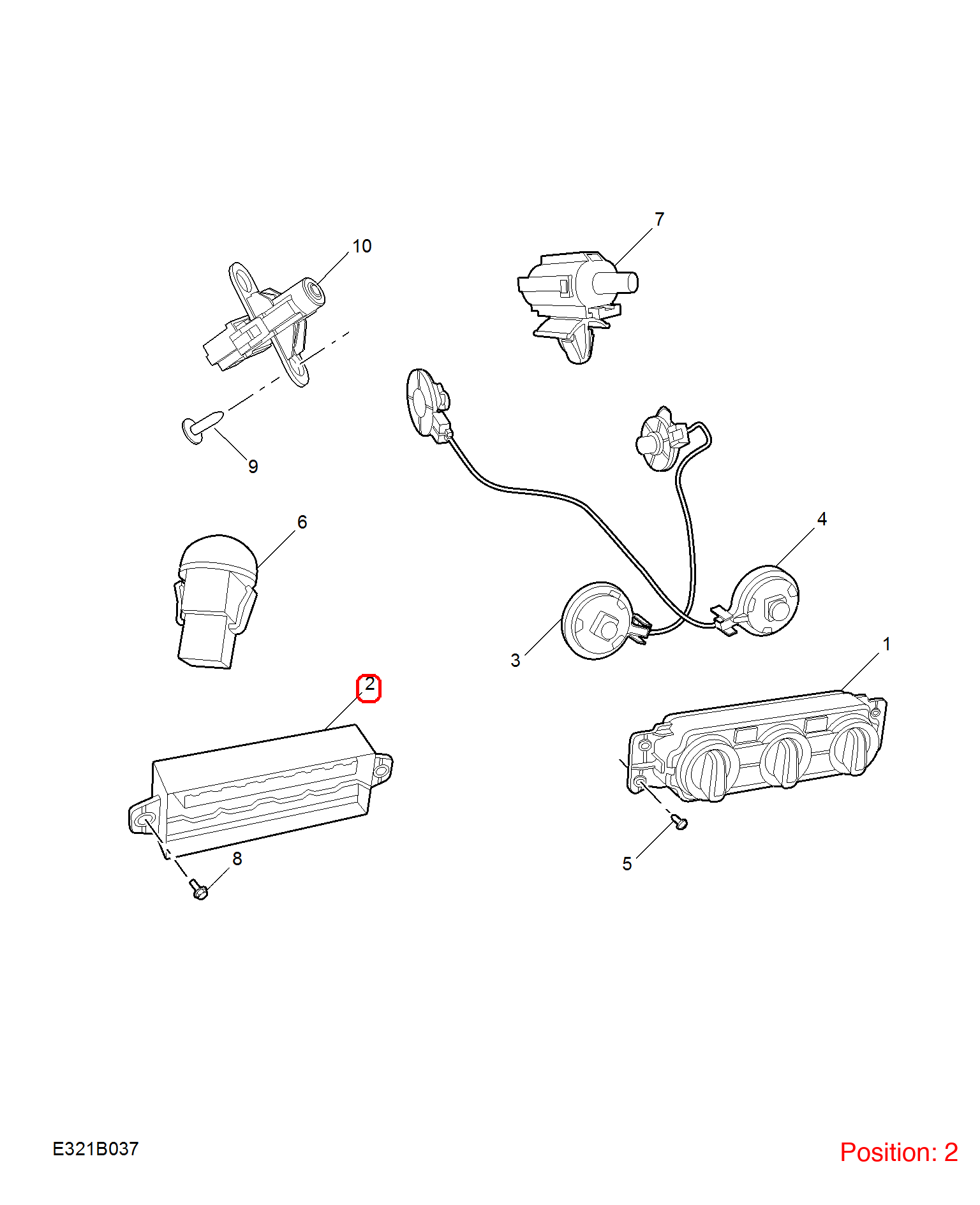 MG Air conditioning control panel OEM 10694824 FOR MG5 10694824-MG_OEM