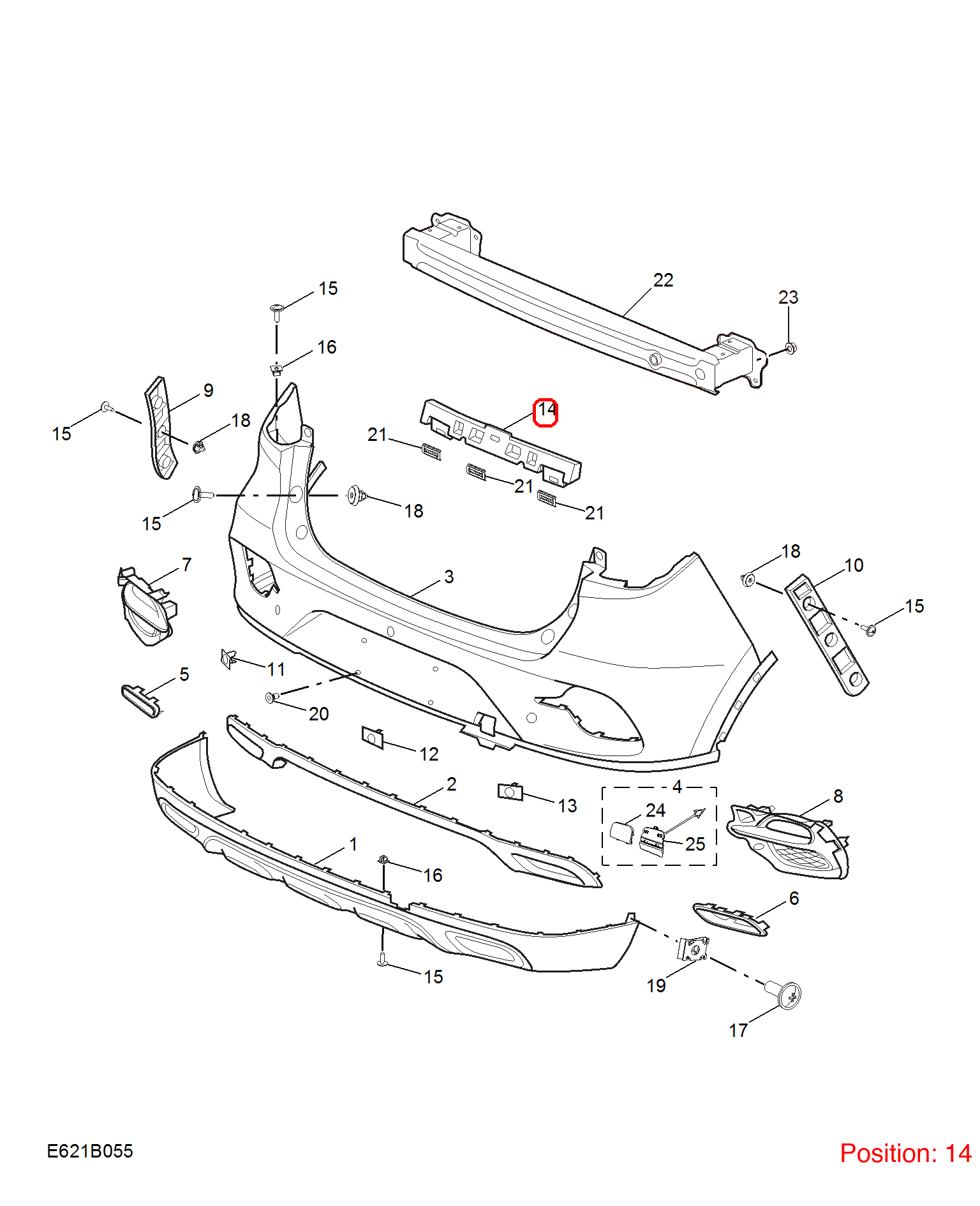 MG Bumper foam OEM 10694837 FOR MG 10694837-MG_OEM