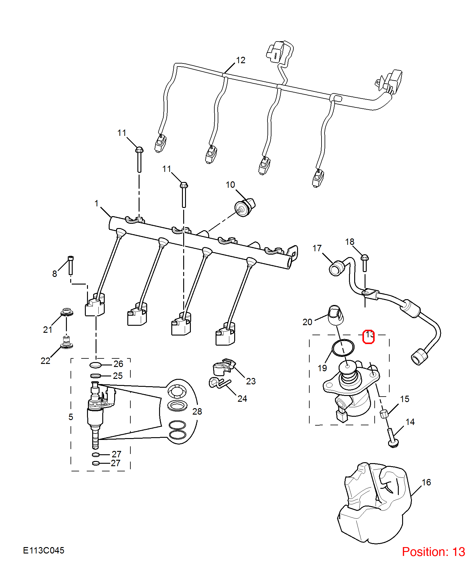 MG High pressure fuel pump OEM 10694852 FOR RX5 MG MG5 MG6 10694852-MG_OEM