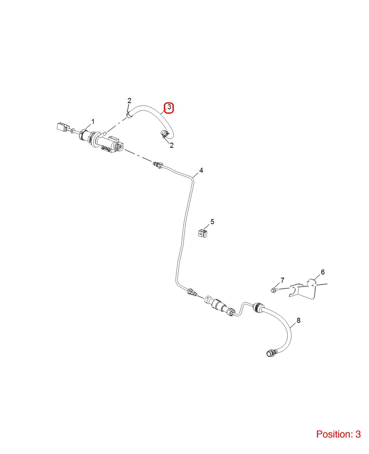 MG Clutch oil pipe OEM 10696573 FOR MG RX5 10696573-MG_OEM