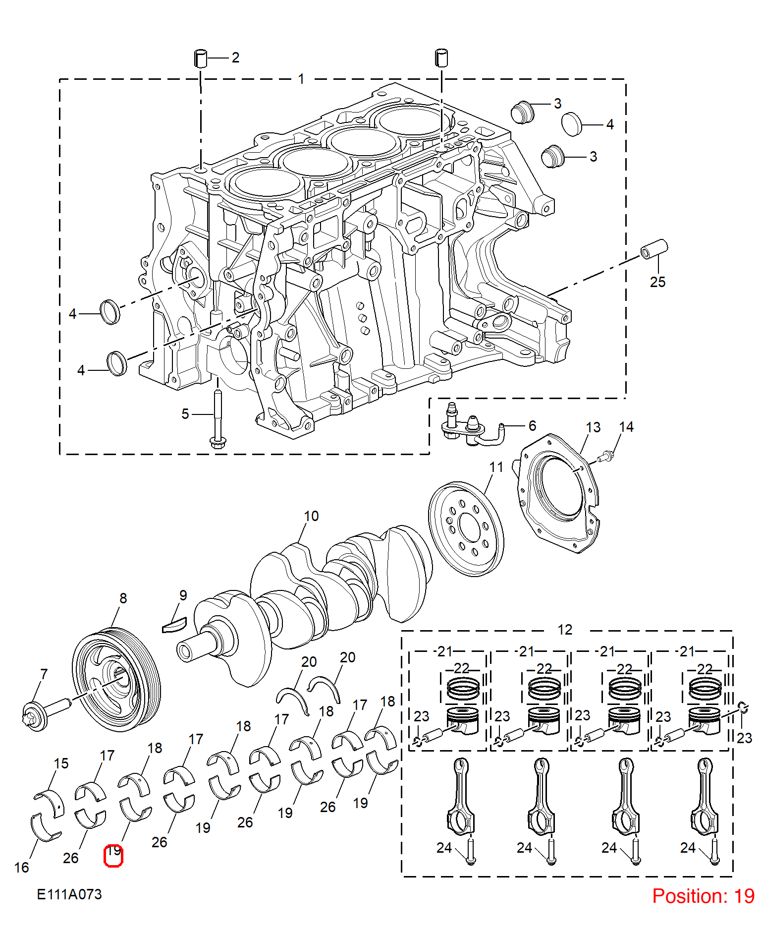 MG Main Bearing OEM 10699601BLK FOR MG5 10699601BLK-MG_OEM