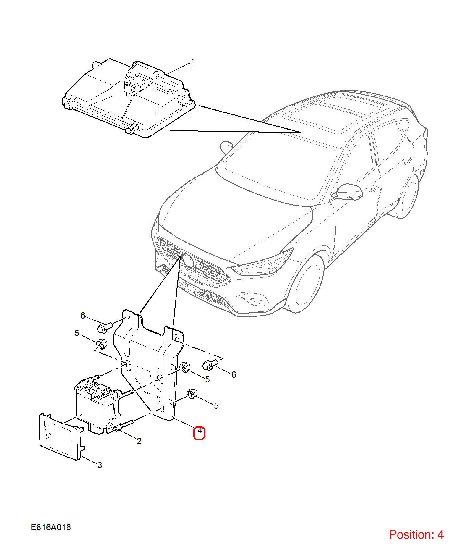 MG Cruise computer bracket OEM 10703728 FOR MG 10703728-MG_OEM